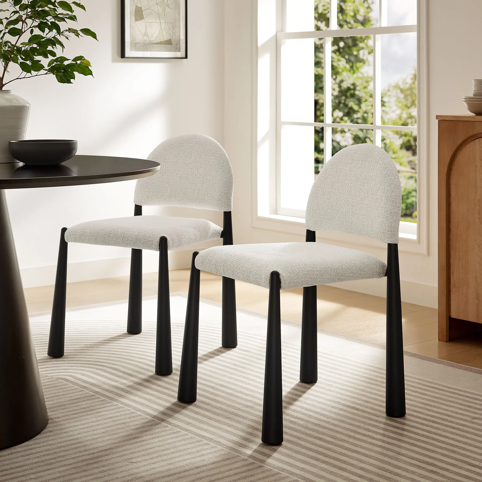 Hayley Upholstered Fabric Dining Side Chair - Image 32