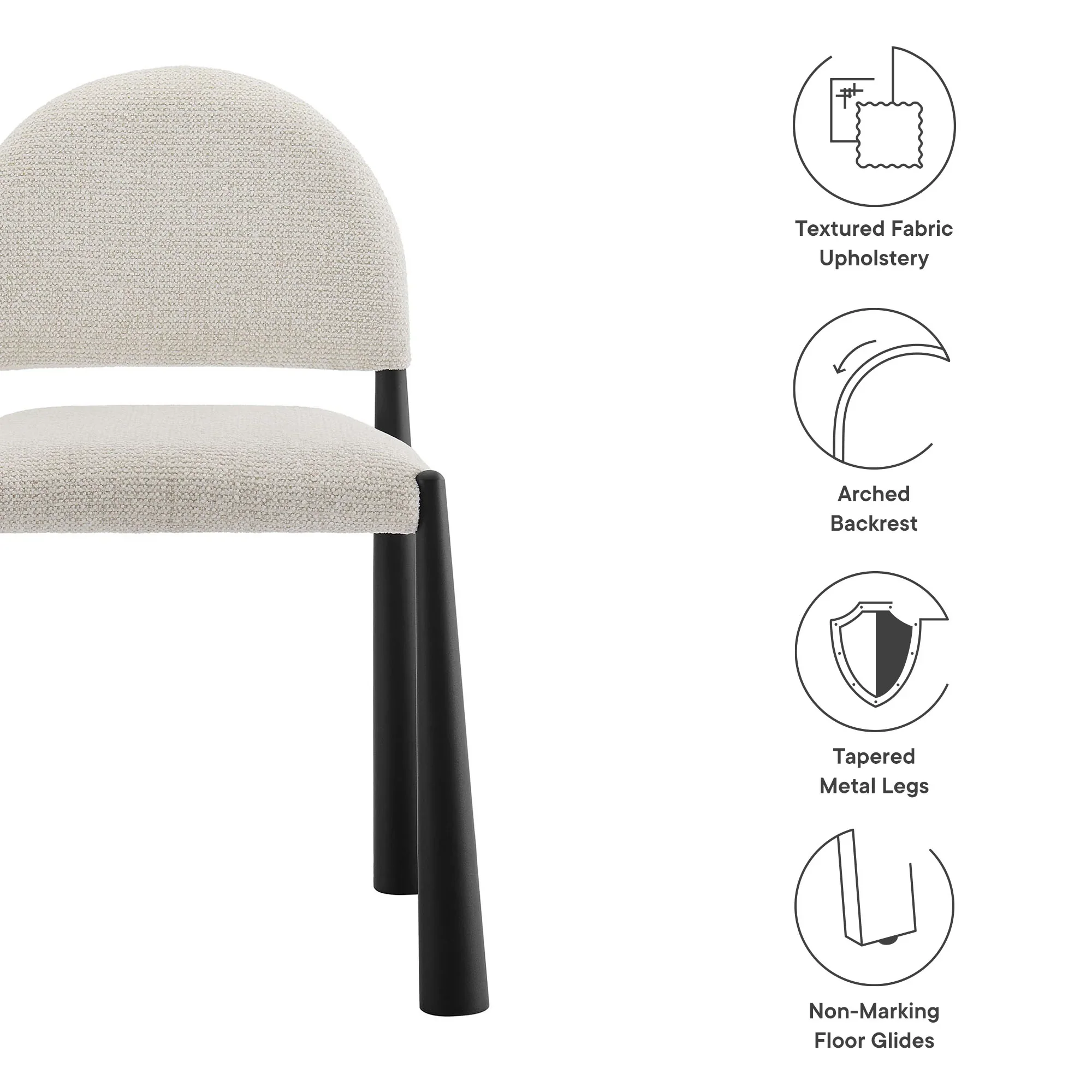 Hayley Upholstered Fabric Dining Side Chair - Image 38