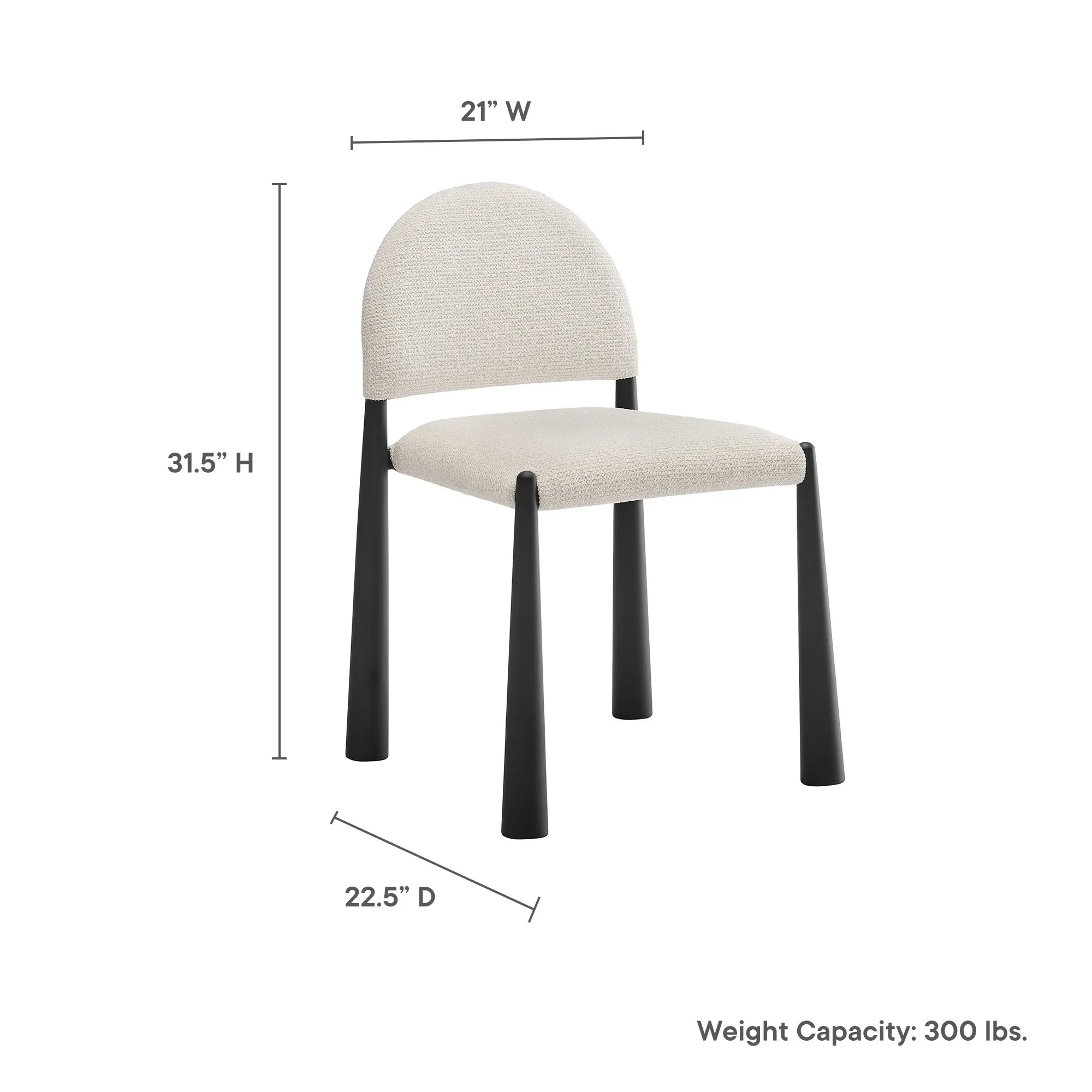 Hayley Upholstered Fabric Dining Side Chair - Image 40