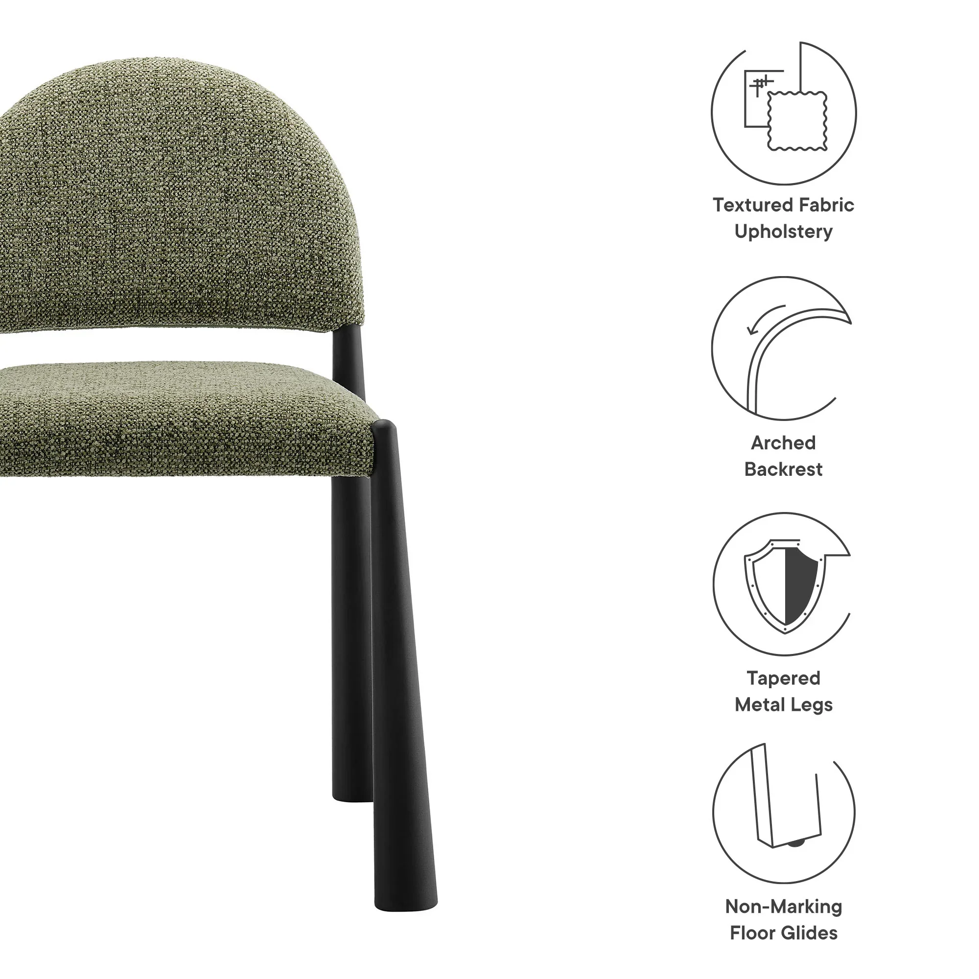 Hayley Upholstered Fabric Dining Side Chair - Image 48