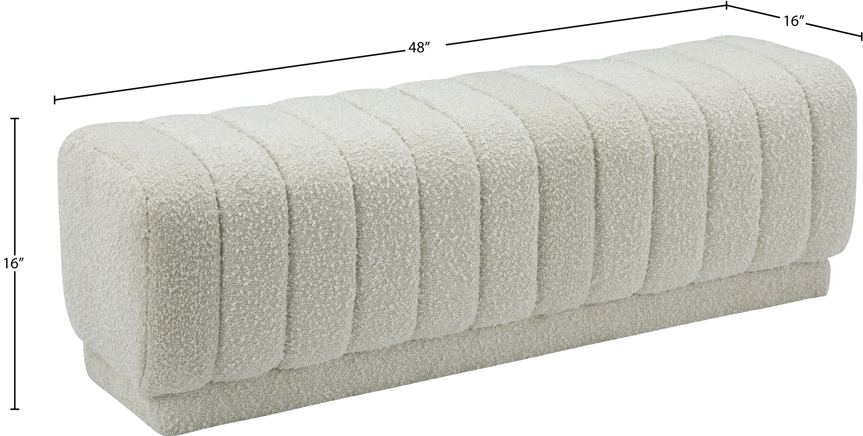 Heathrow Ottoman | Bench - Image 12