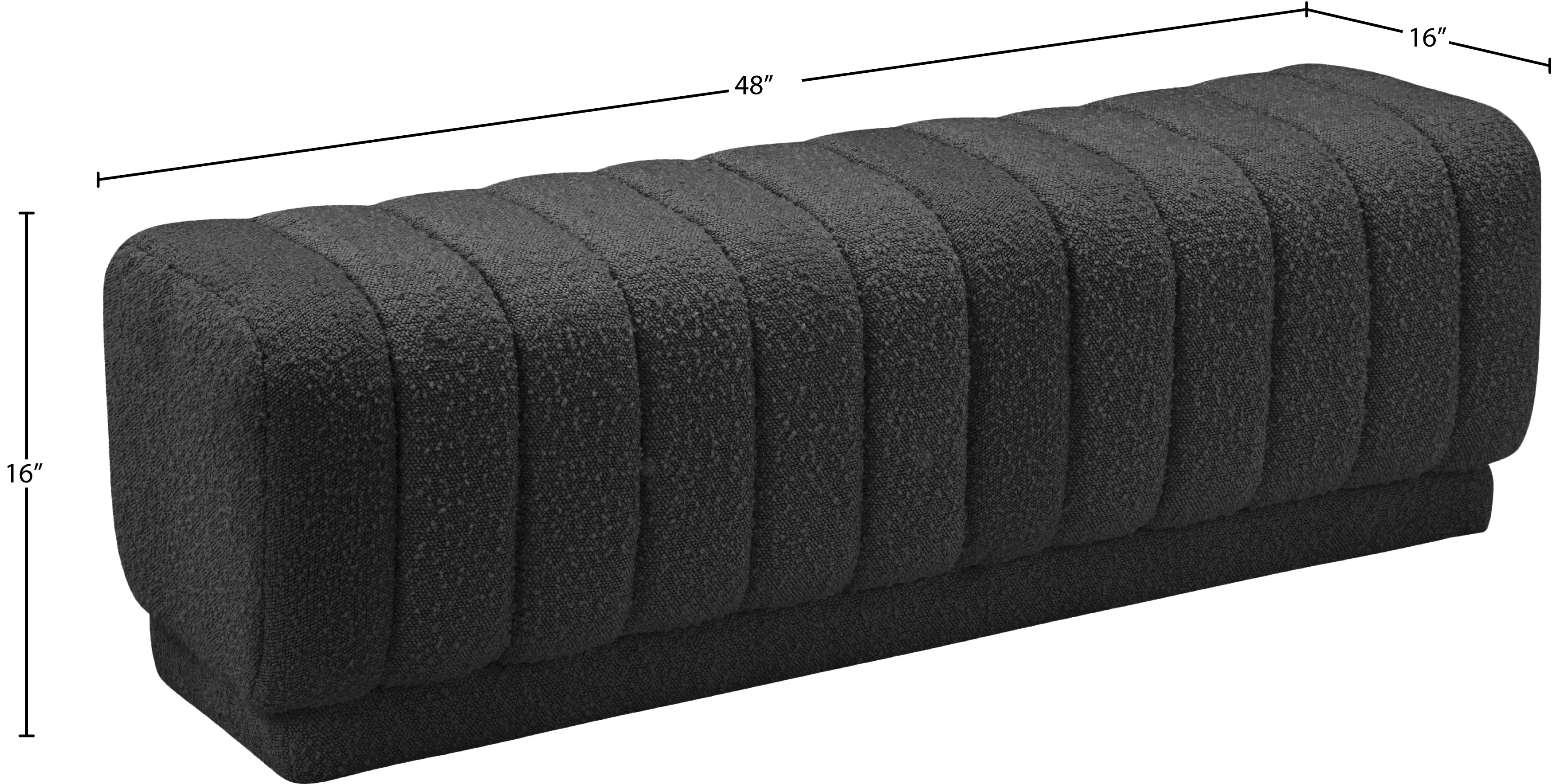 Heathrow Ottoman | Bench - Image 6