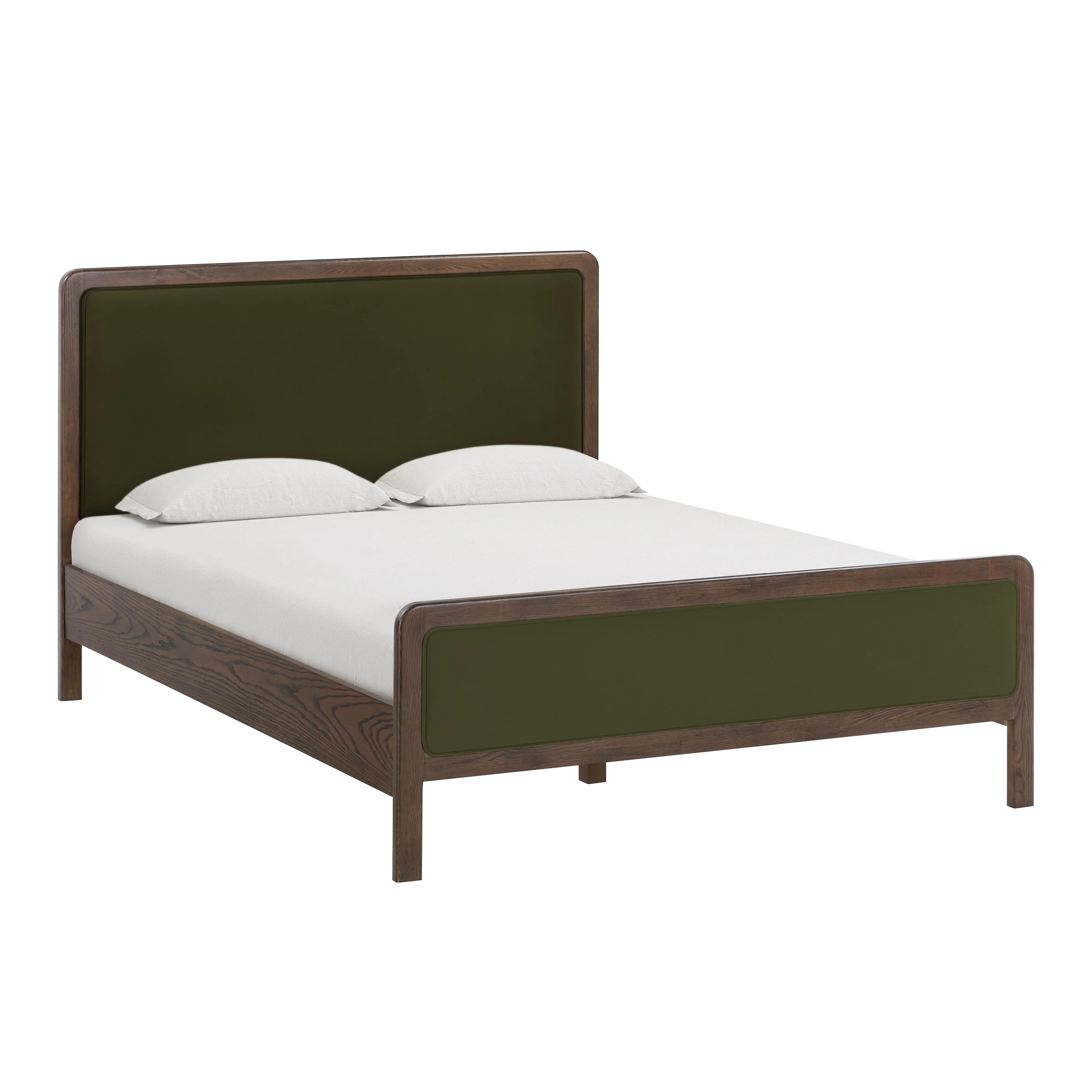 Hella Velvet and Ash Wood Bed - Image 15