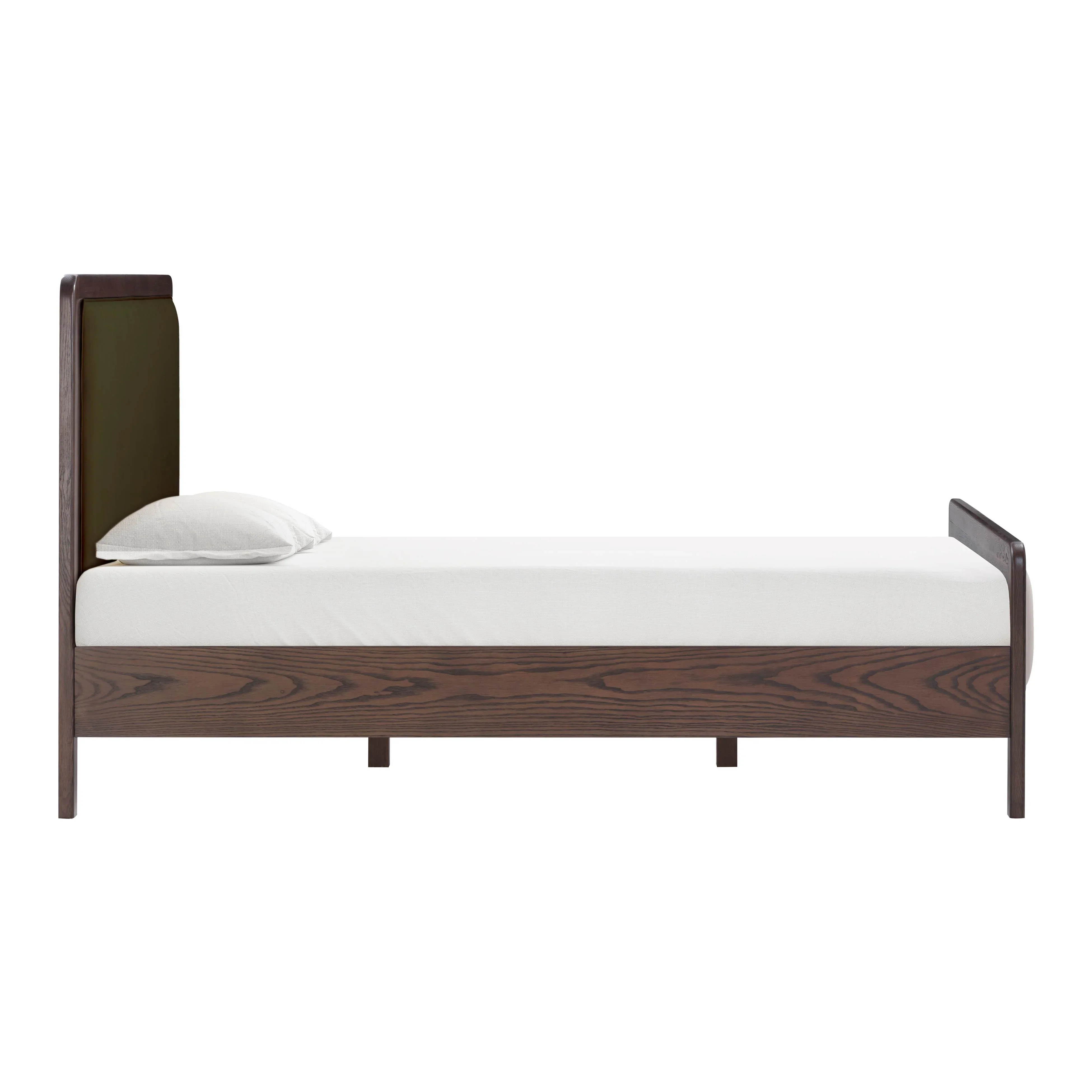 Hella Velvet and Ash Wood Bed - Image 16