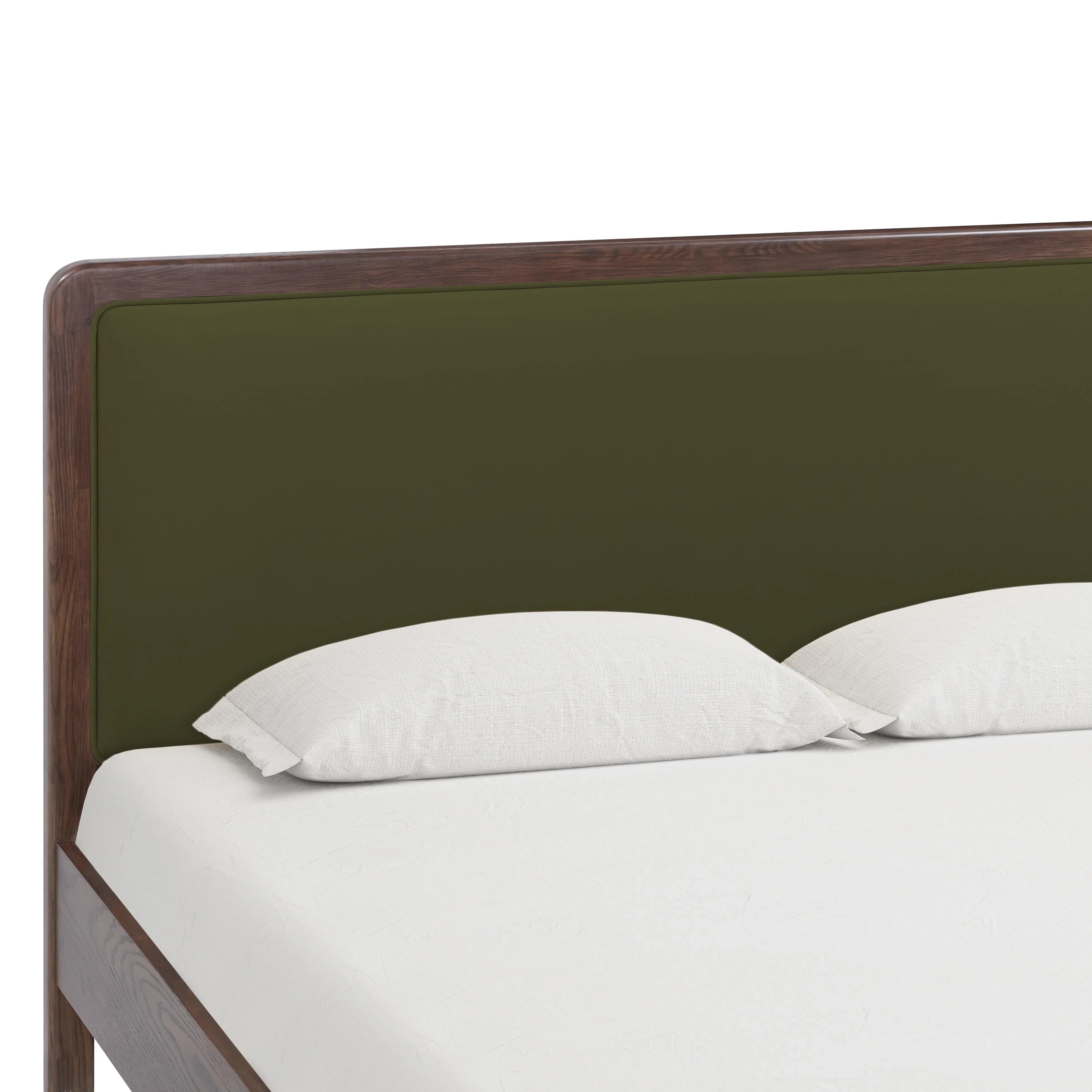 Hella Velvet and Ash Wood Bed - Image 6