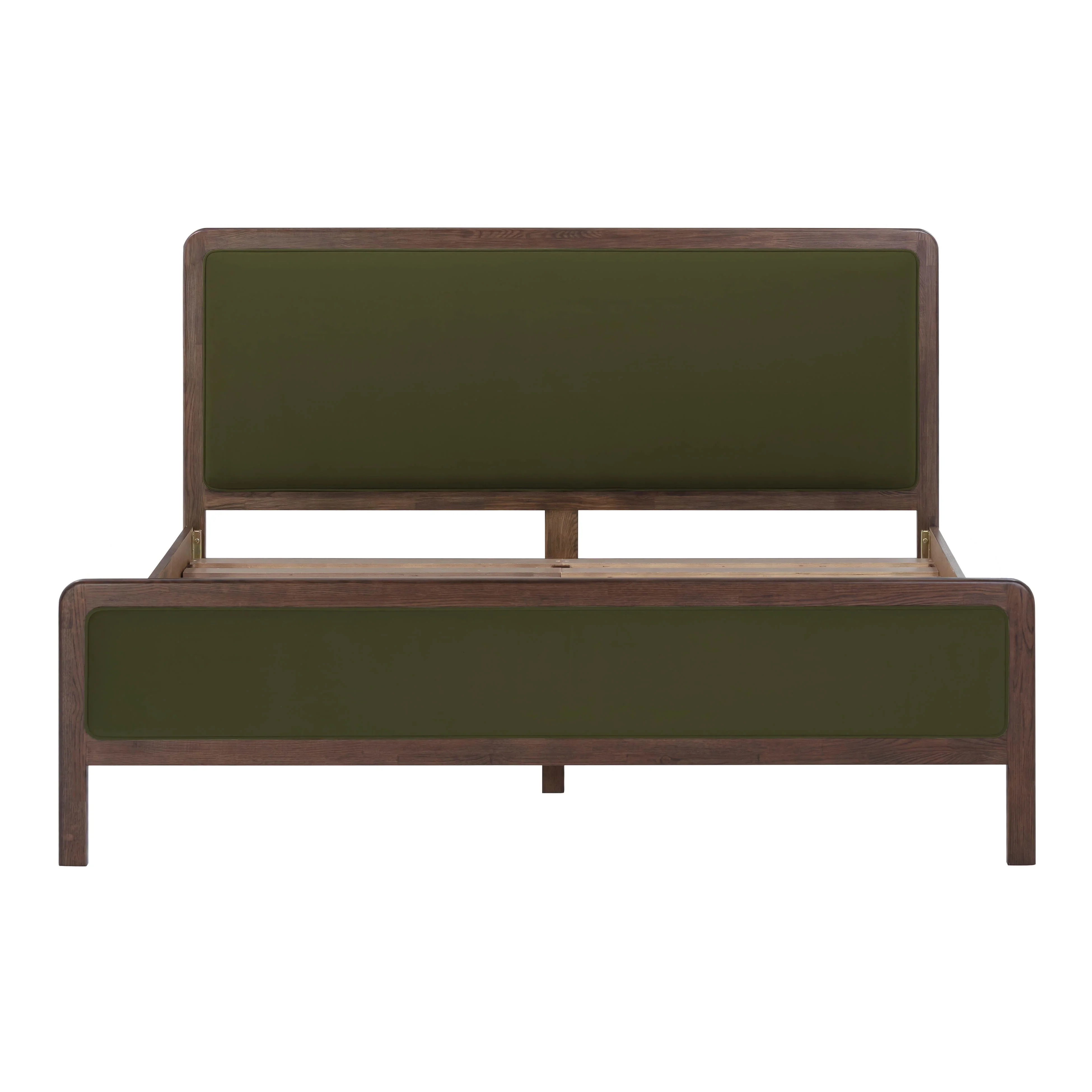 Hella Velvet and Ash Wood Bed - Image 7