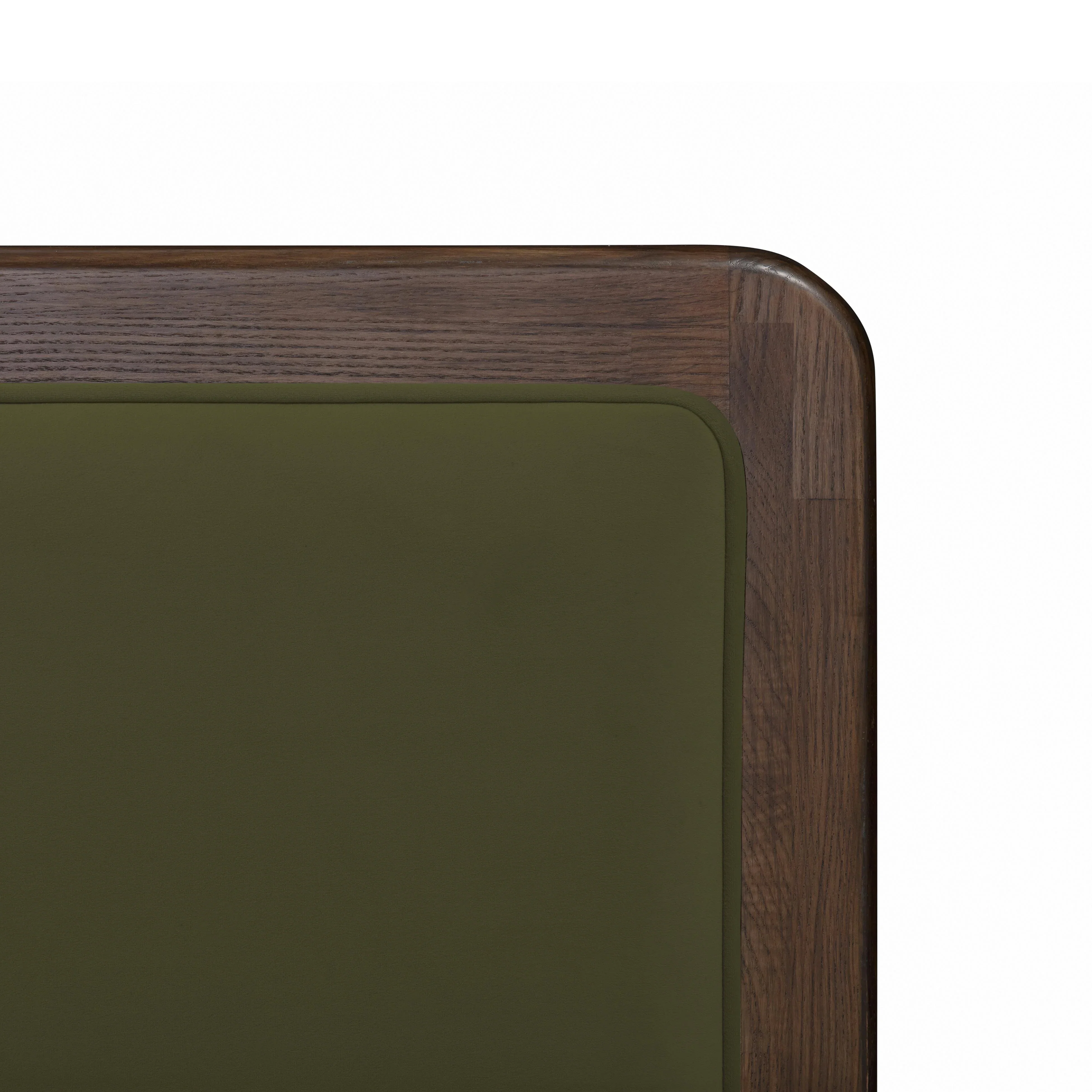 Hella Velvet and Ash Wood Bed - Image 9