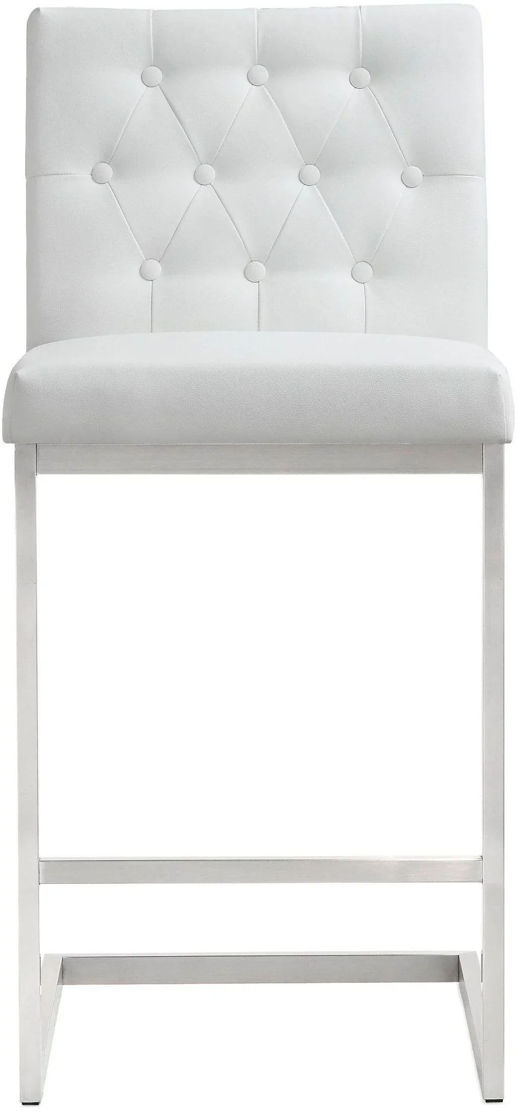 Helsinki White Performance Vegan Leather Stool - Set of 2 - Image 13