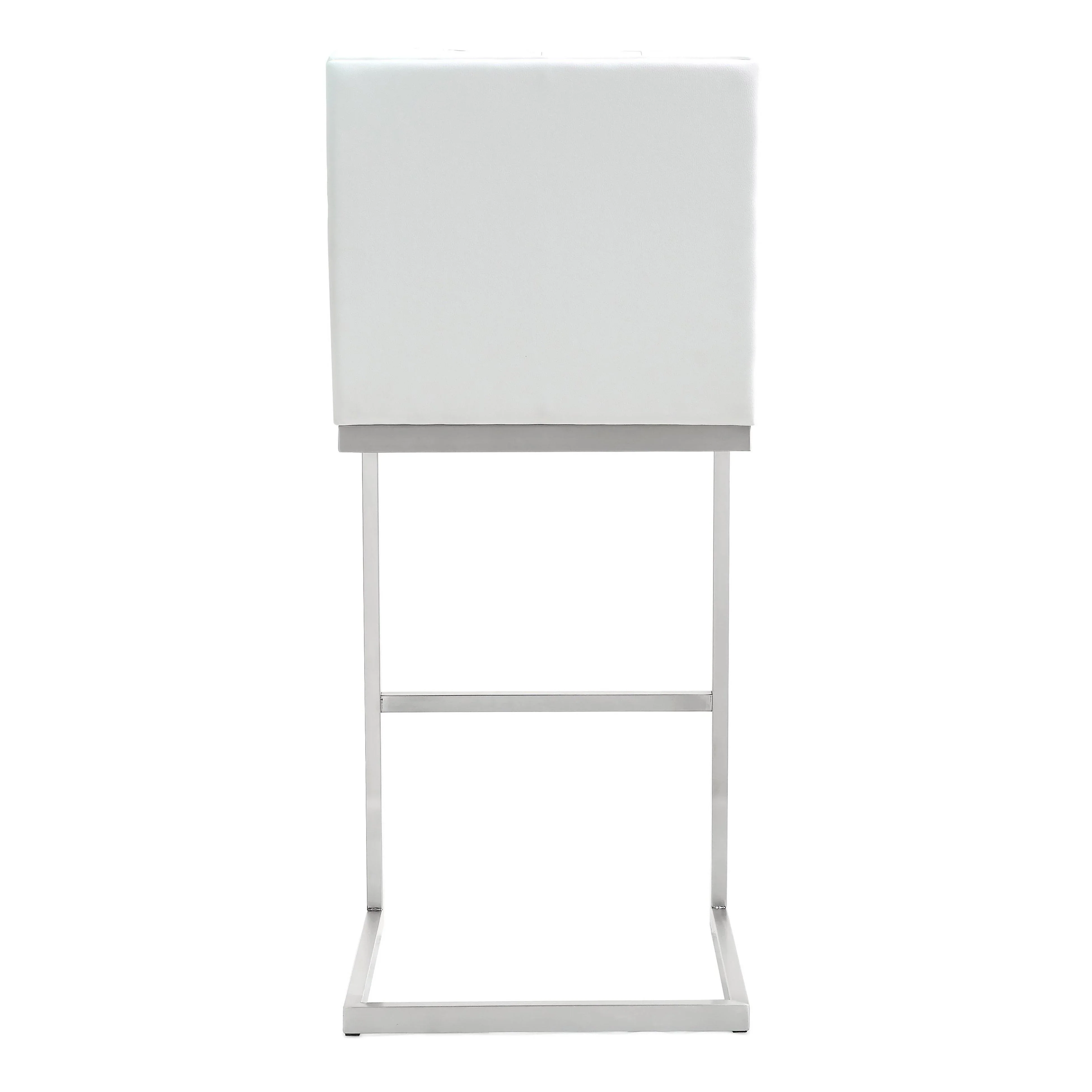 Helsinki White Performance Vegan Leather Stool - Set of 2 - Image 6