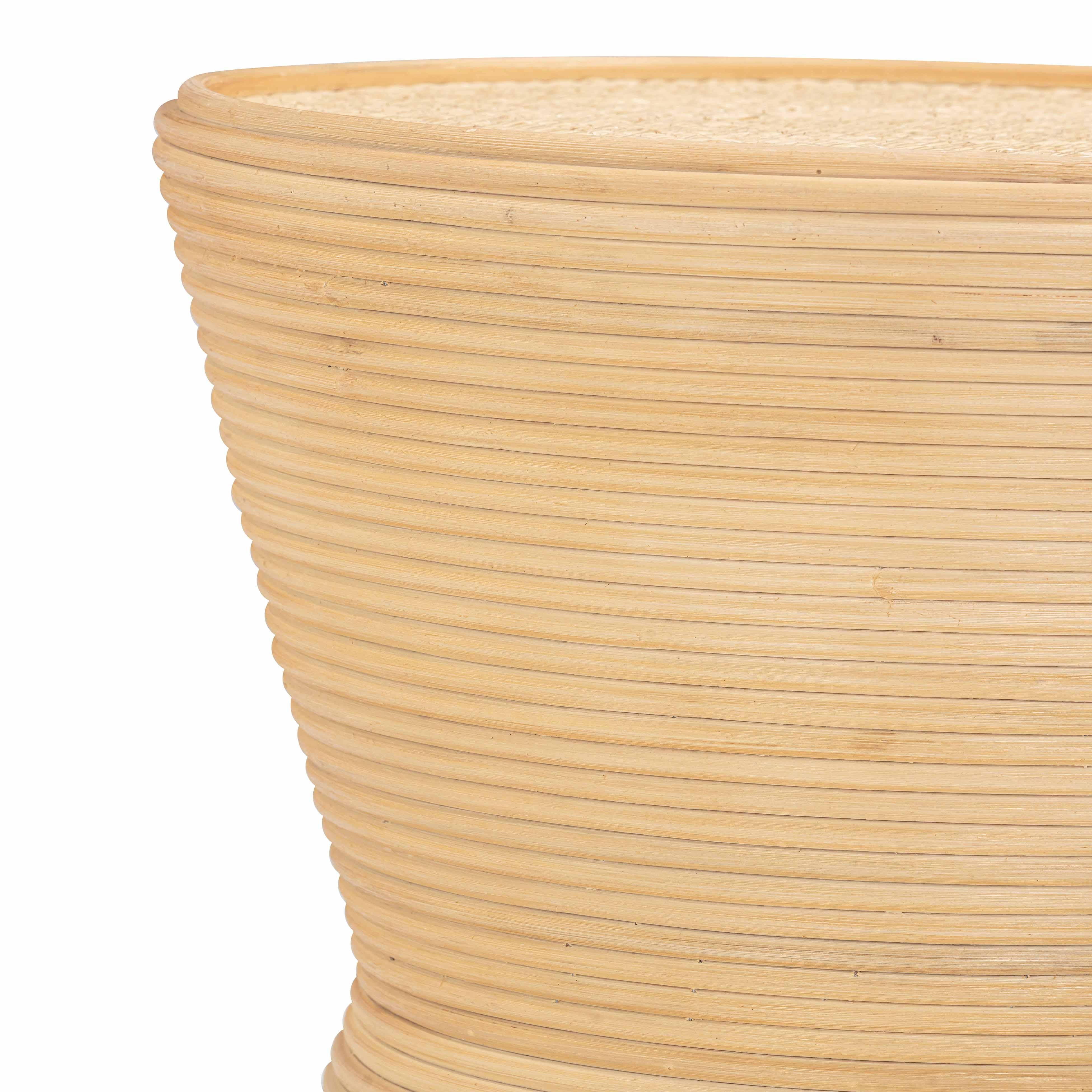 Henri Natural Rattan Side Table - Image 6