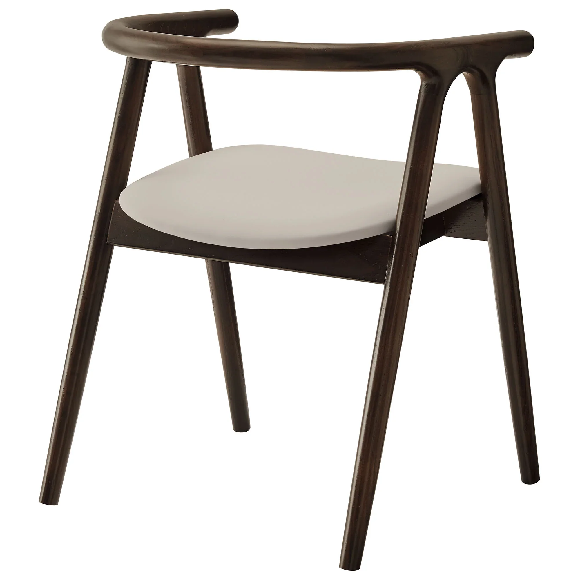 Henry Vegan Leather and Wood Dining Chair - Image 5