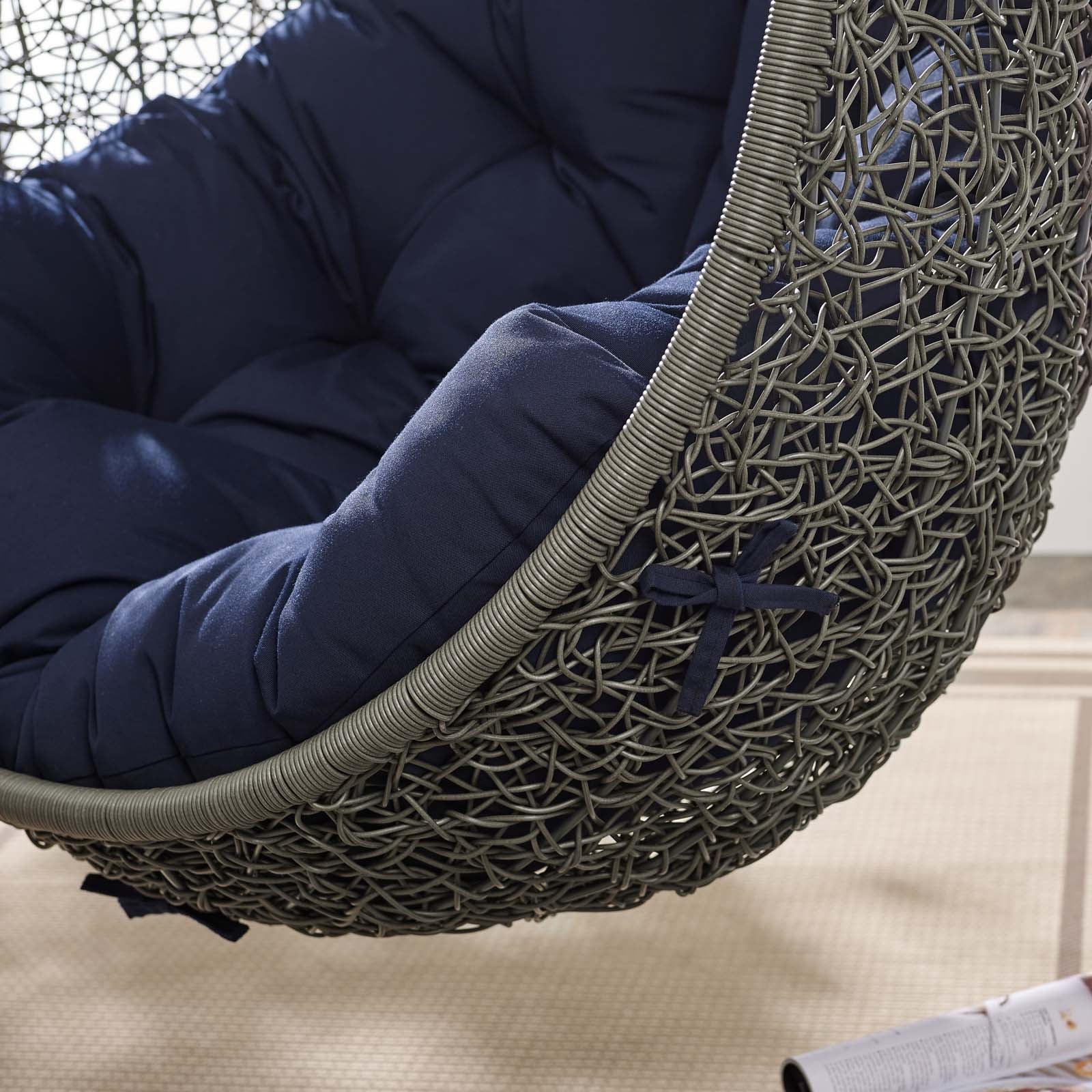 Hide Outdoor Patio Sunbrella® Swing Chair - Image 24