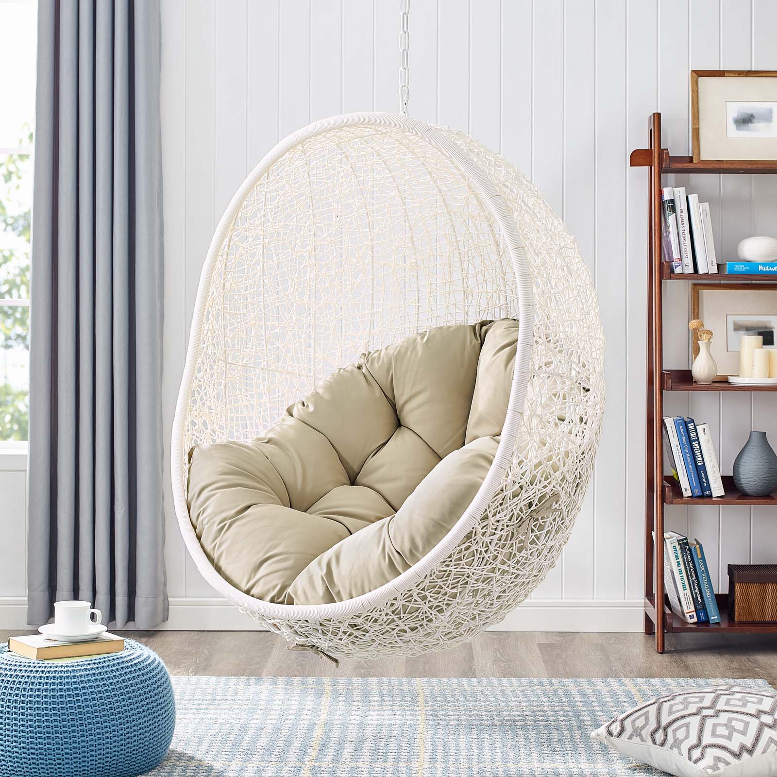 Hide Outdoor Patio Sunbrella® Swing Chair - Image 35