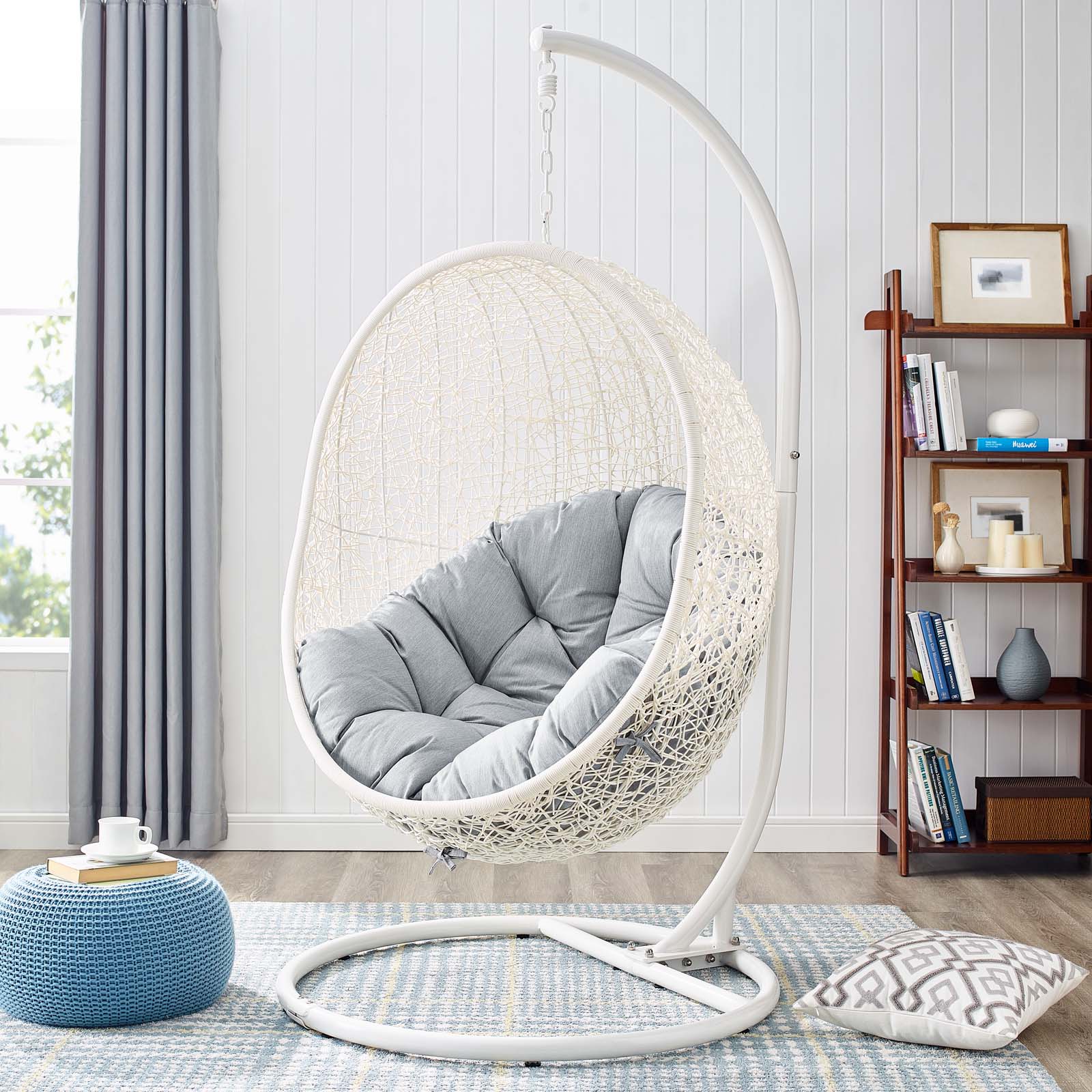 Hide Outdoor Patio Sunbrella® Swing Chair - Image 42