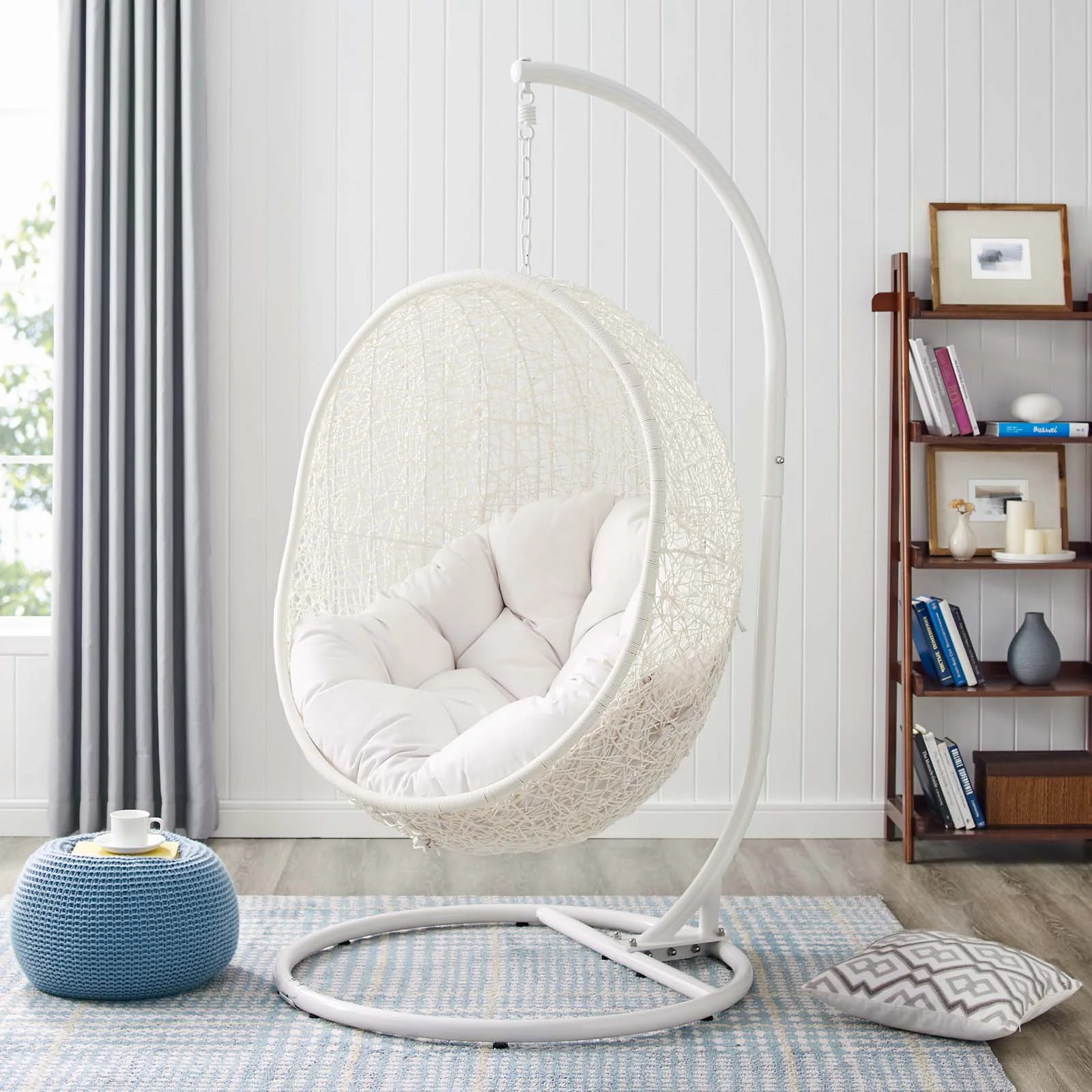 Hide Outdoor Patio Sunbrella® Swing Chair - Image 58
