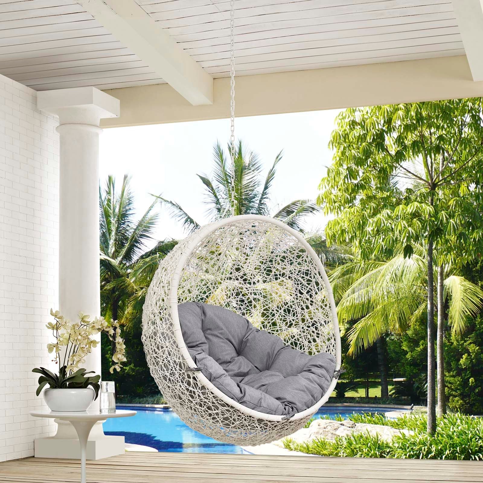 Hide Outdoor Patio Swing Chair Without Stand - Image 46