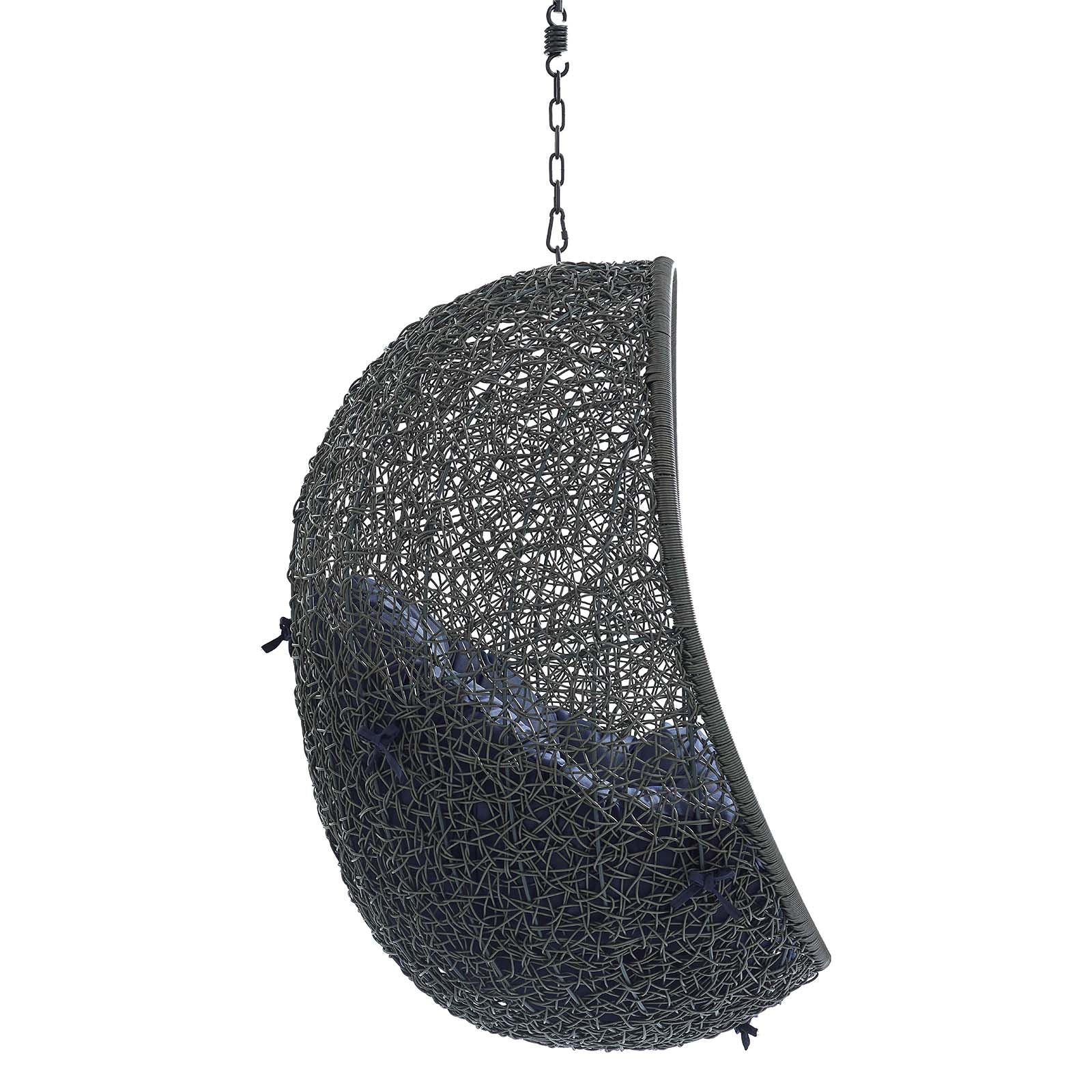 Hide Sunbrella® Fabric Swing Outdoor Patio Lounge Chair Without Stand - Image 16