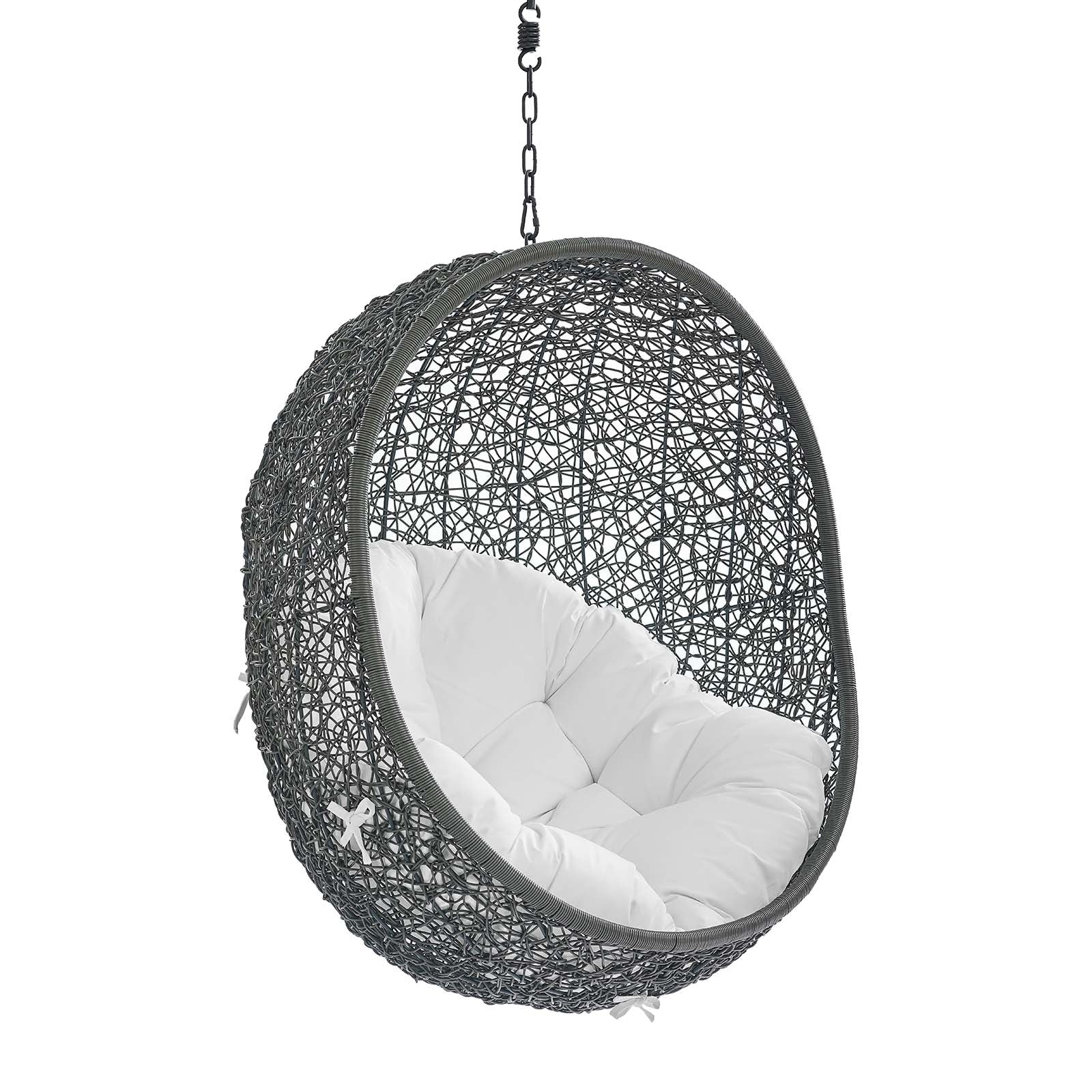 Hide Sunbrella® Fabric Swing Outdoor Patio Lounge Chair Without Stand - Image 21