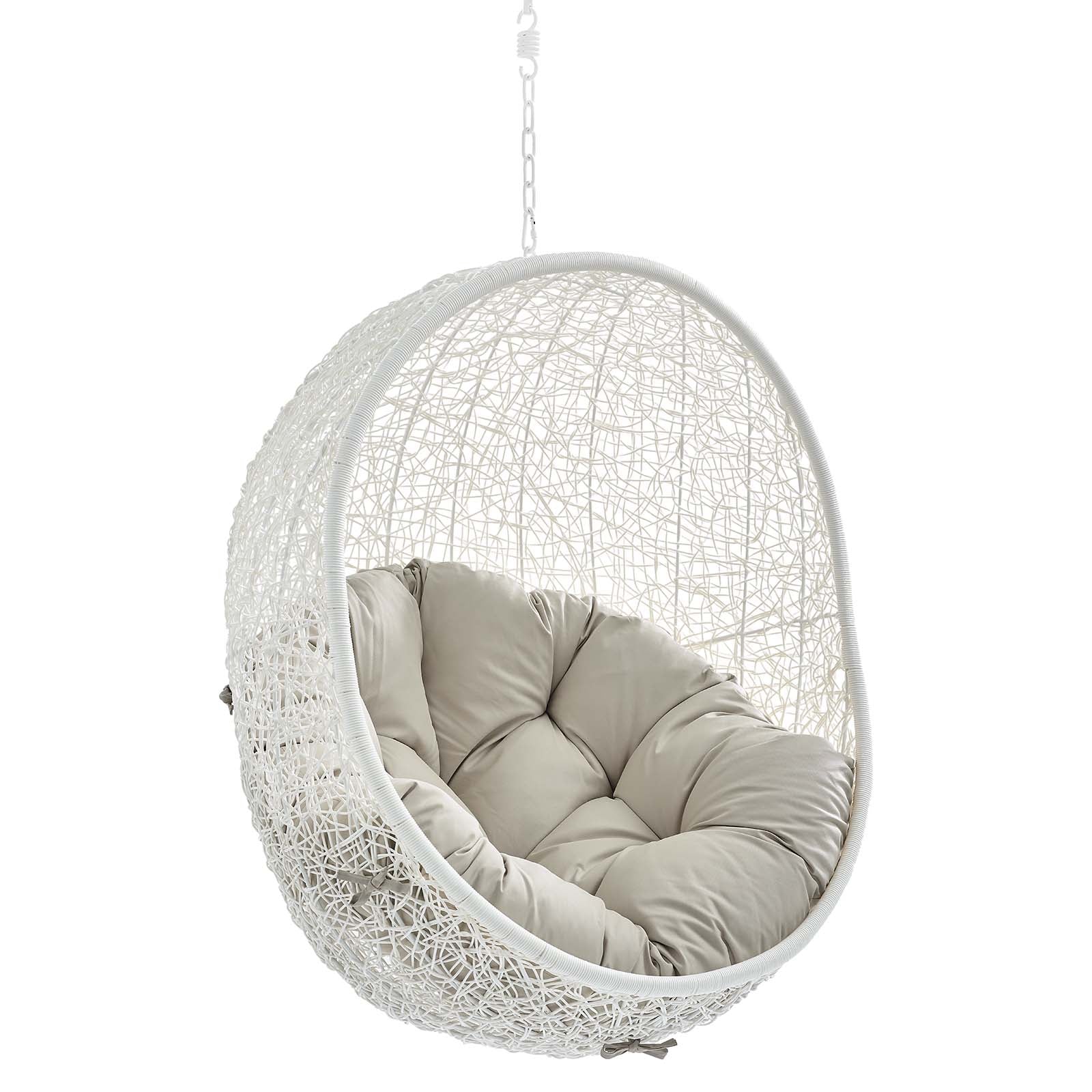 Hide Sunbrella® Fabric Swing Outdoor Patio Lounge Chair Without Stand - Image 27