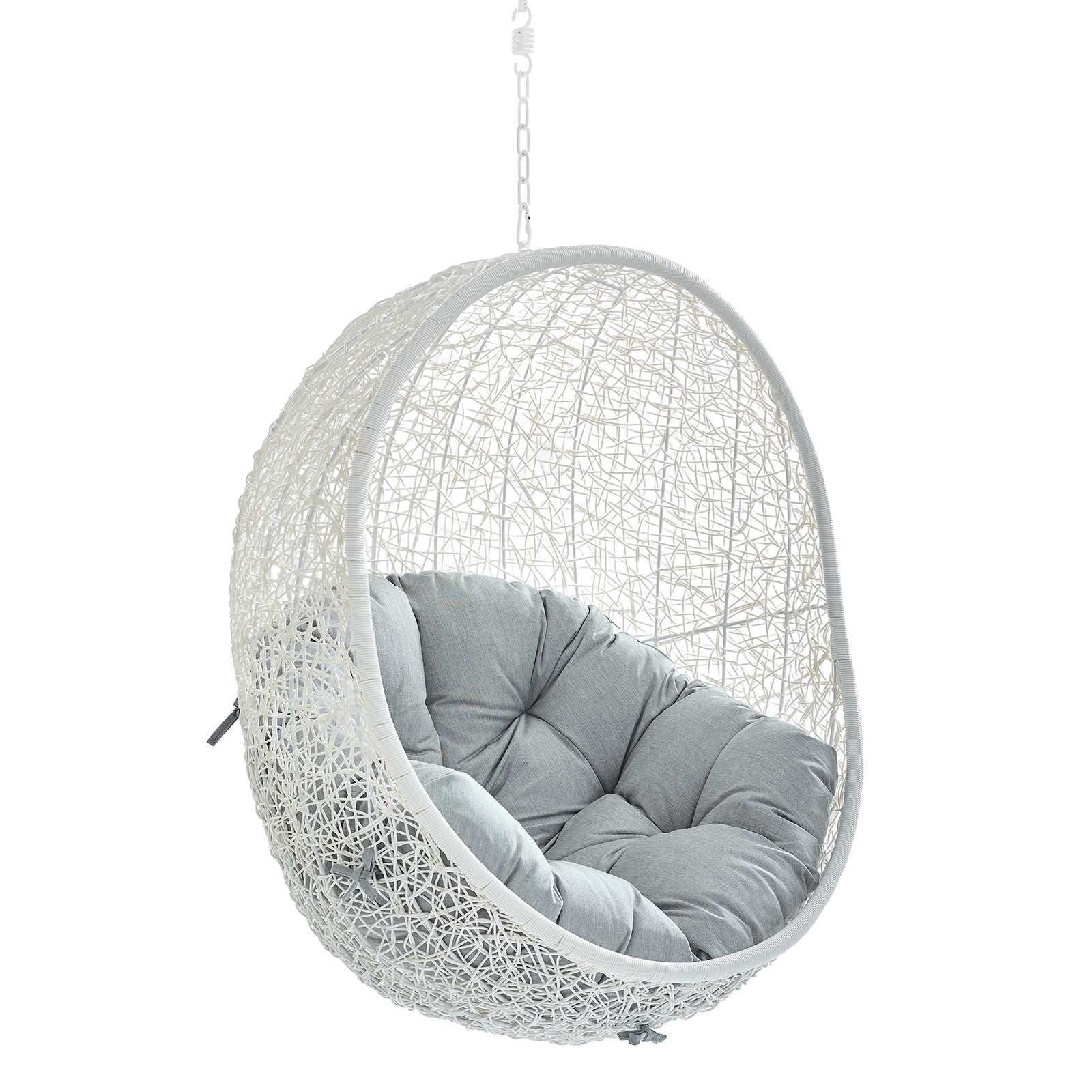 Hide Sunbrella® Fabric Swing Outdoor Patio Lounge Chair Without Stand - Image 33