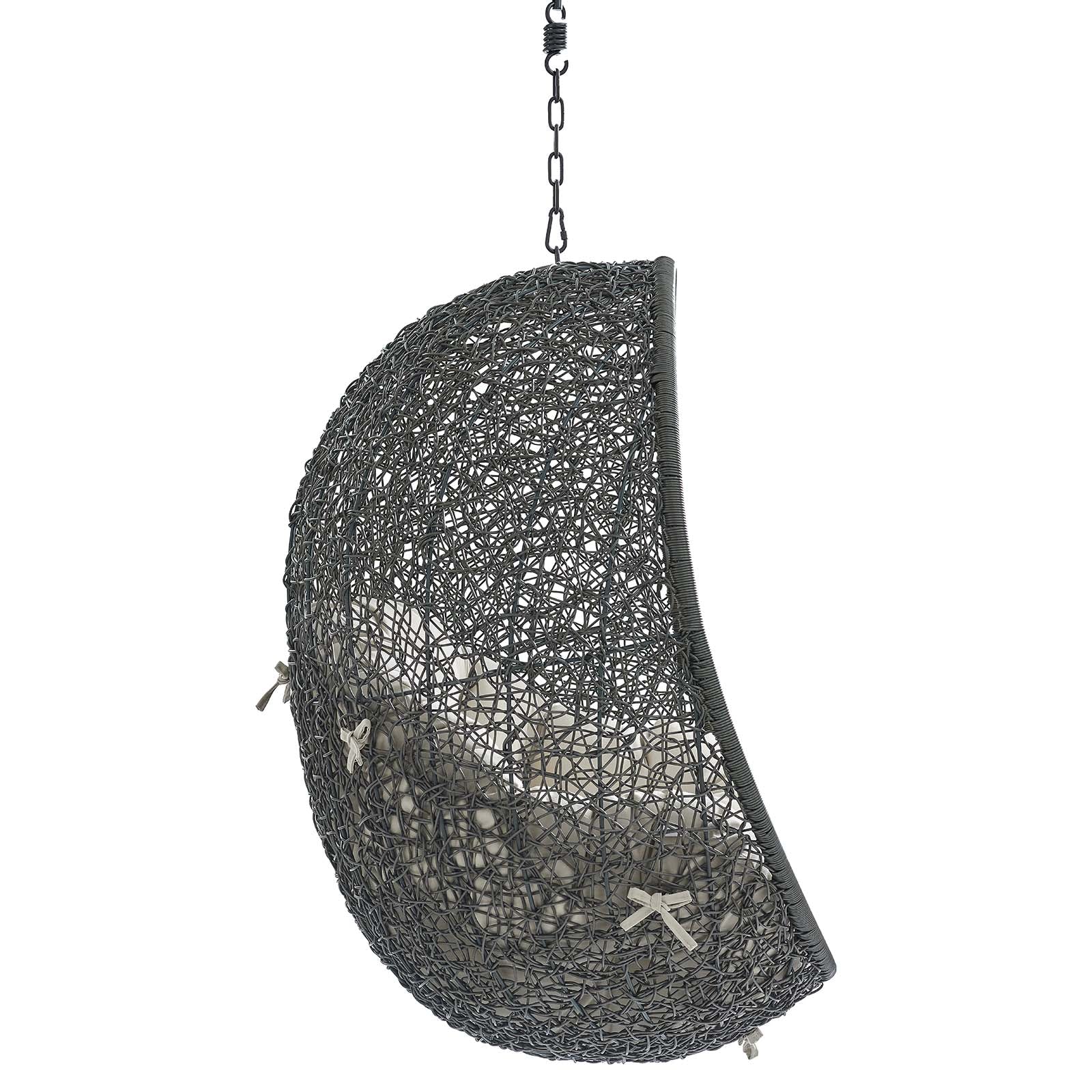 Hide Sunbrella® Fabric Swing Outdoor Patio Lounge Chair Without Stand - Image 4