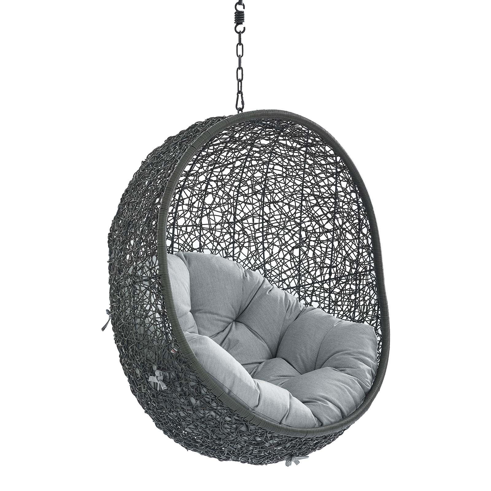 Hide Sunbrella® Fabric Swing Outdoor Patio Lounge Chair Without Stand - Image 9