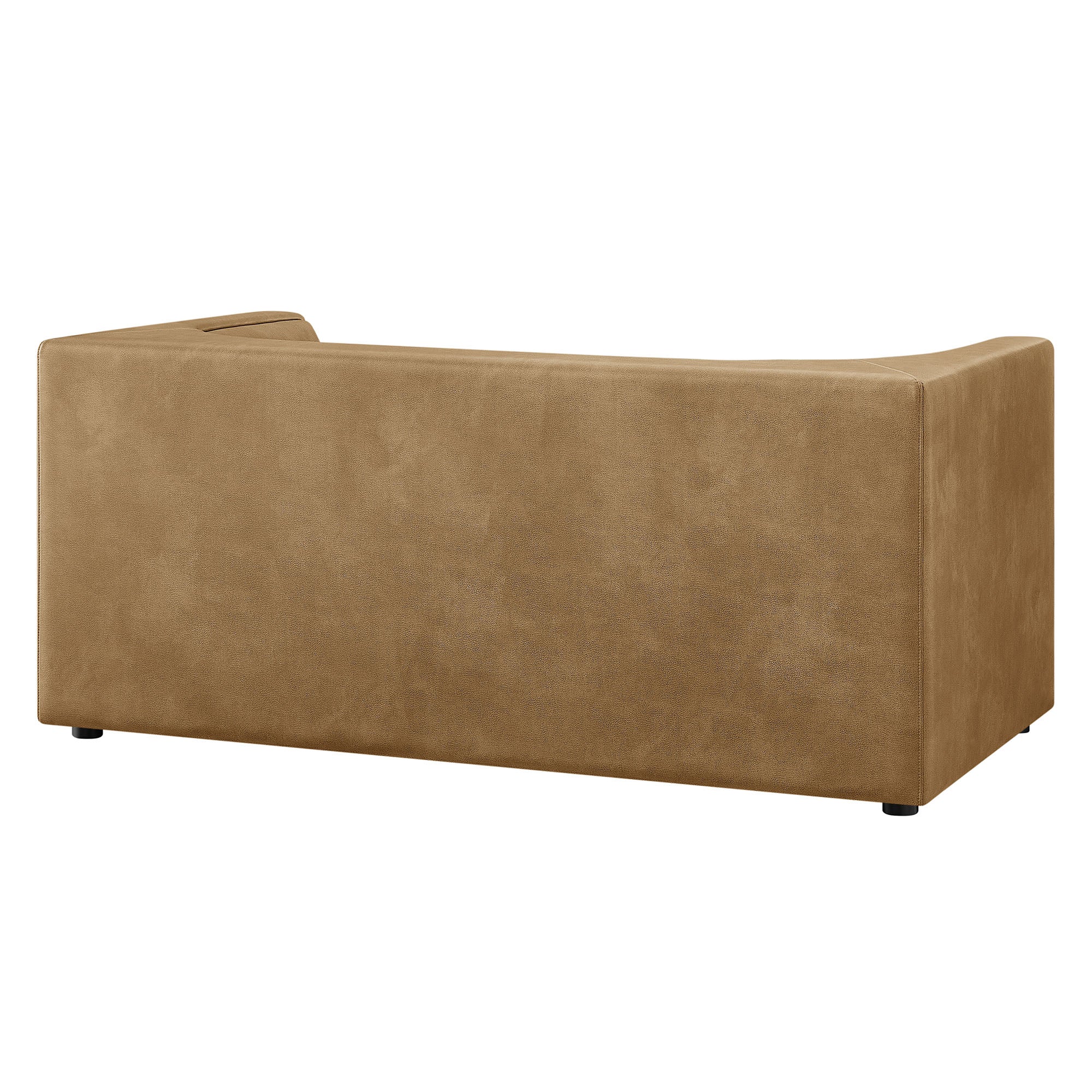 Hilda 67" Curved Back Vegan Leather Loveseat - Image 15