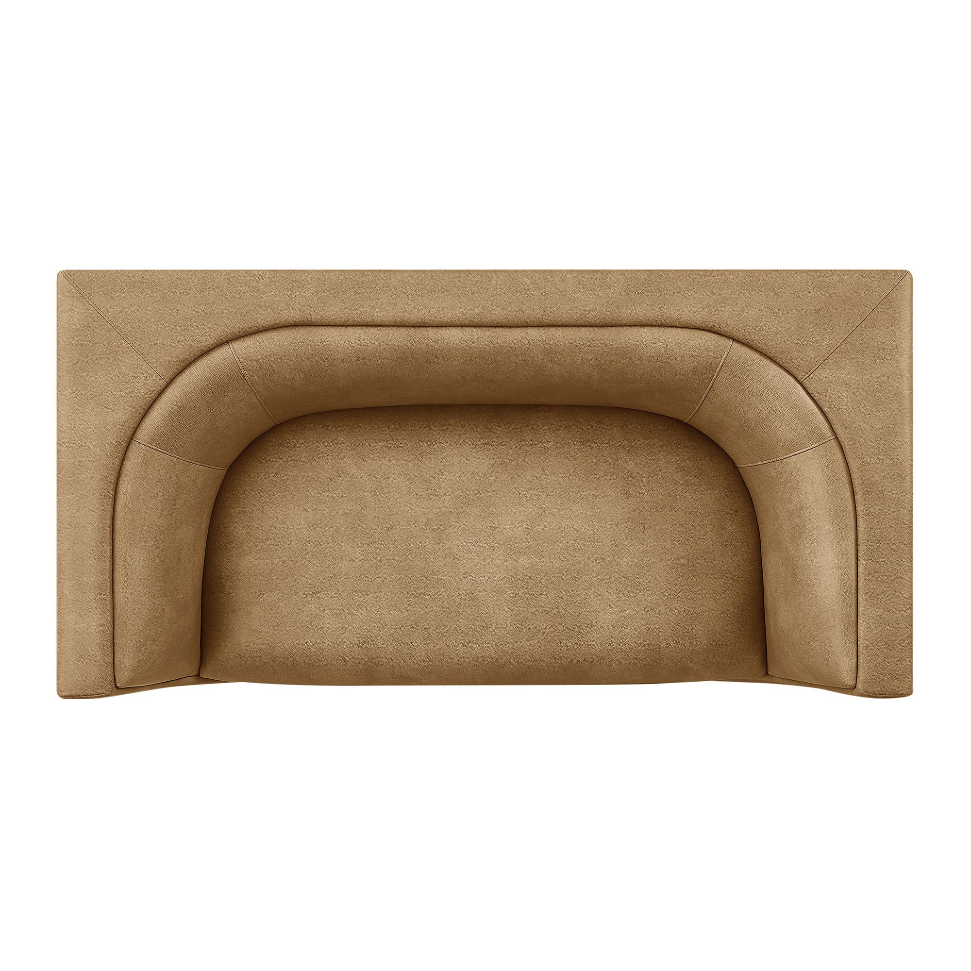 Hilda 67" Curved Back Vegan Leather Loveseat - Image 16