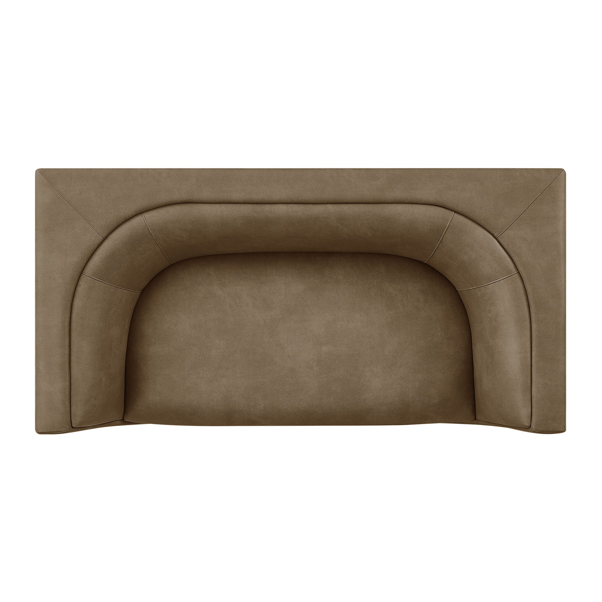 Hilda 67" Curved Back Vegan Leather Loveseat - Image 6