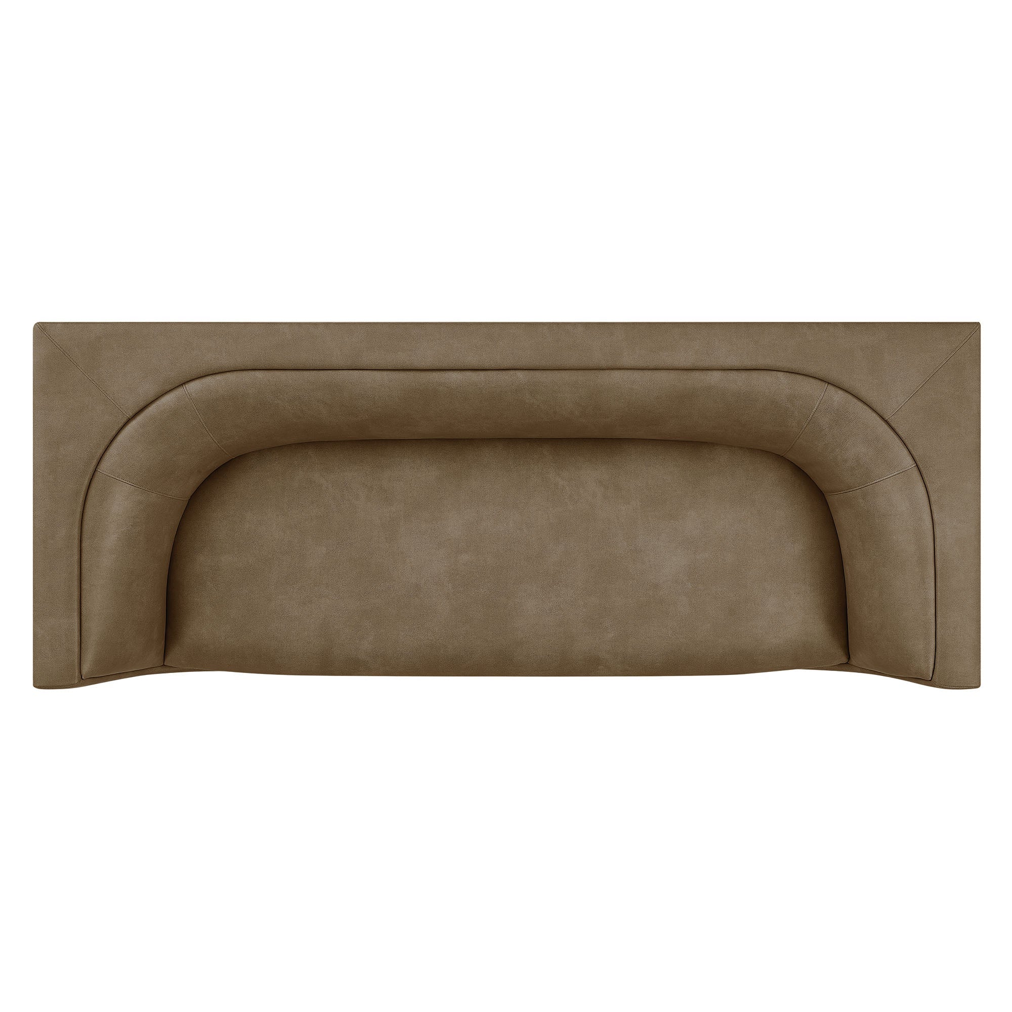 Hilda 86" Curved Back Vegan Leather Sofa - Image 7