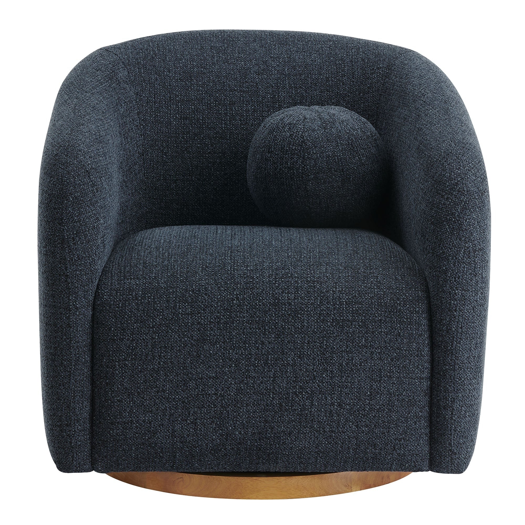 Holland Swivel Chenille Fabric Armchair - Image 13