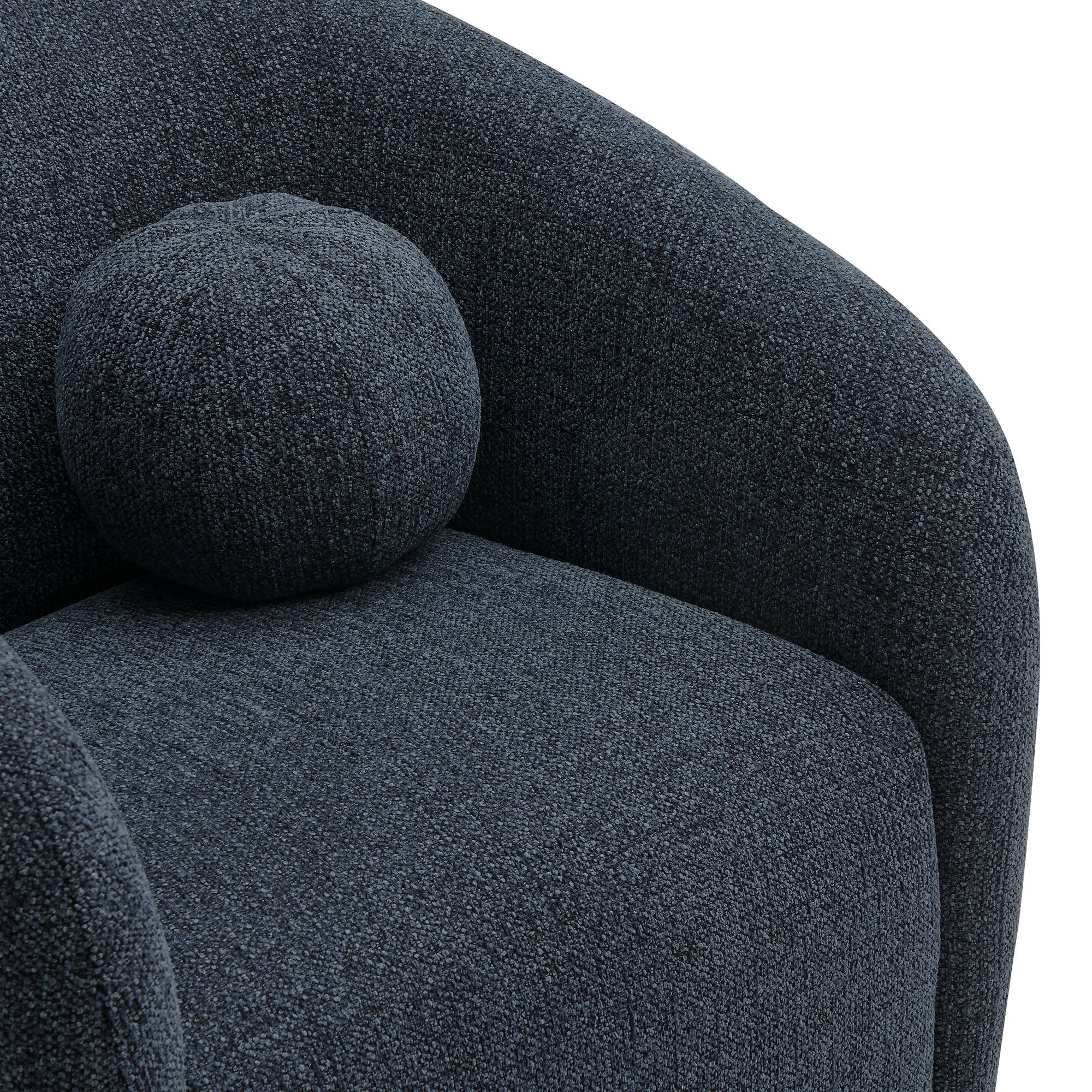 Holland Swivel Chenille Fabric Armchair - Image 14