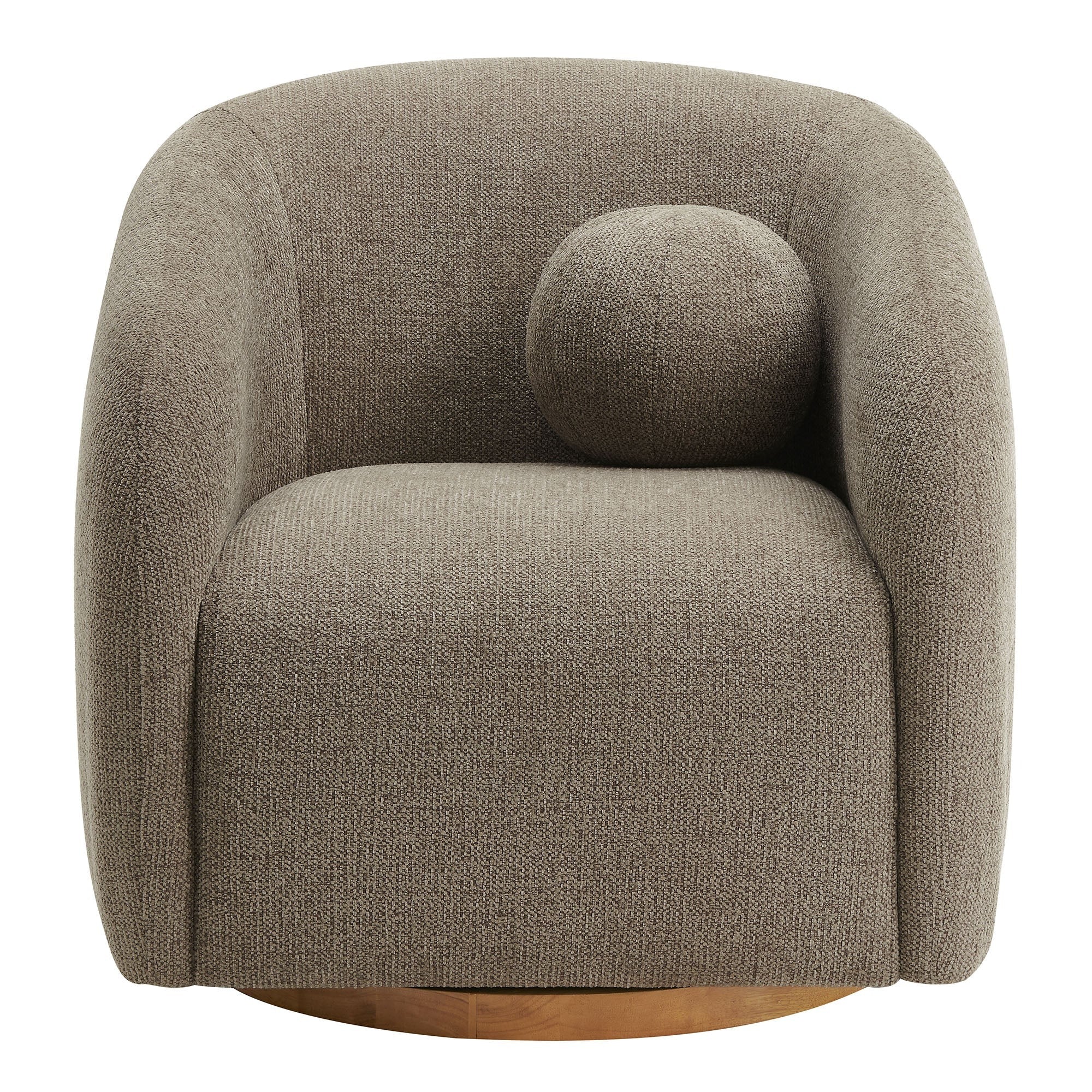Holland Swivel Chenille Fabric Armchair - Image 23