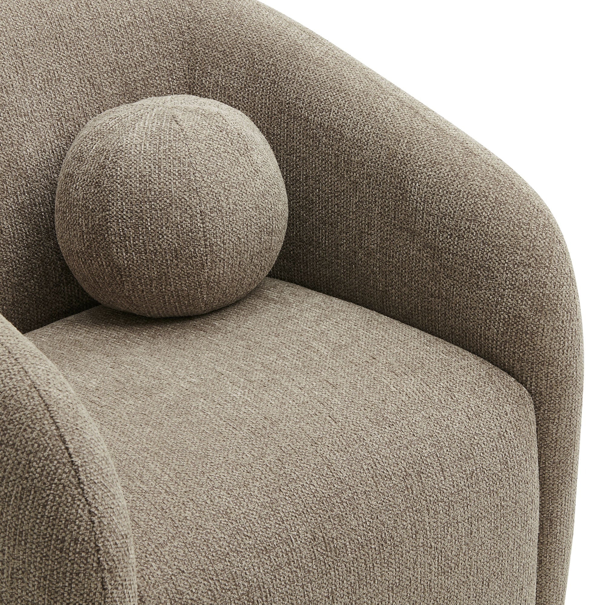 Holland Swivel Chenille Fabric Armchair - Image 24