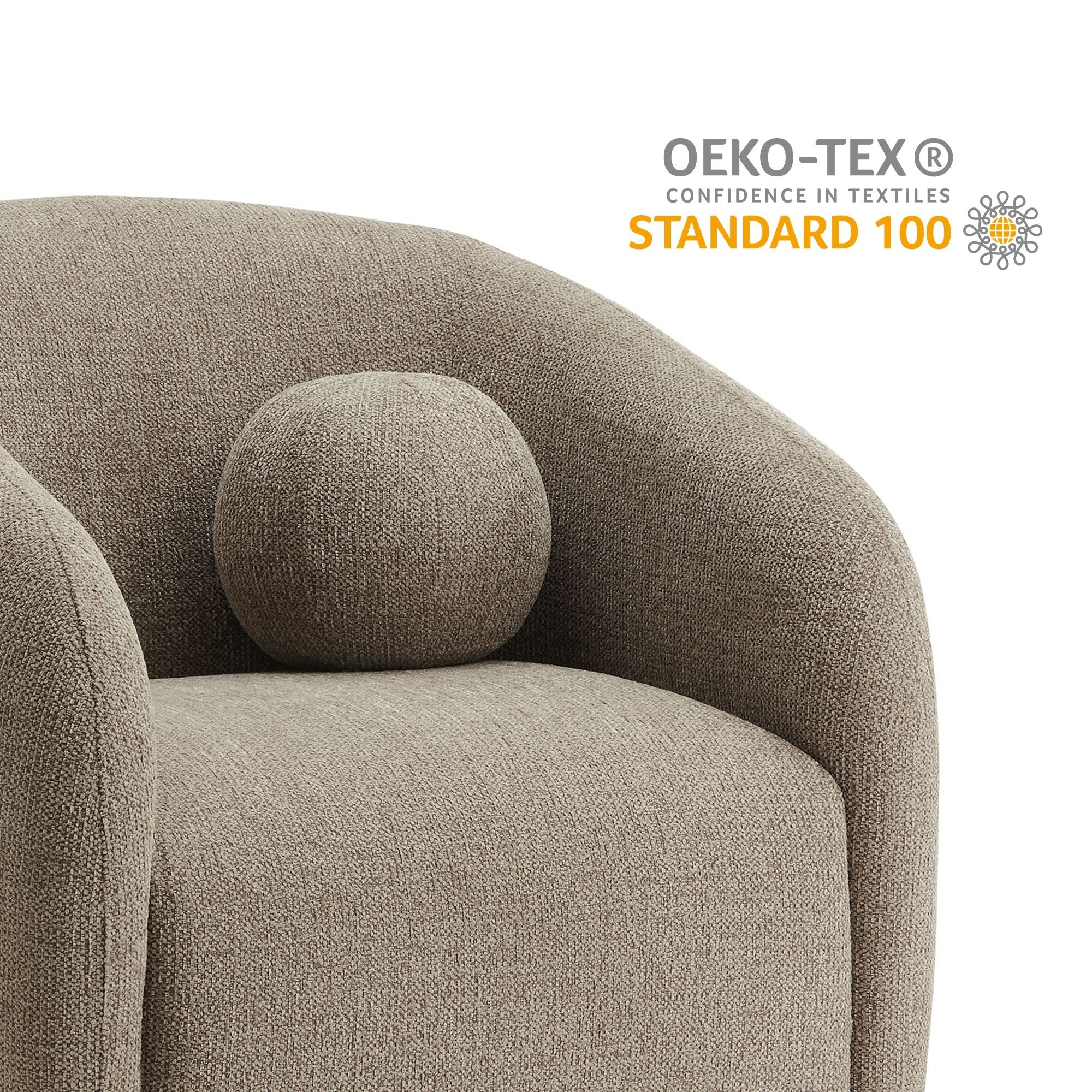 Holland Swivel Chenille Fabric Armchair - Image 27