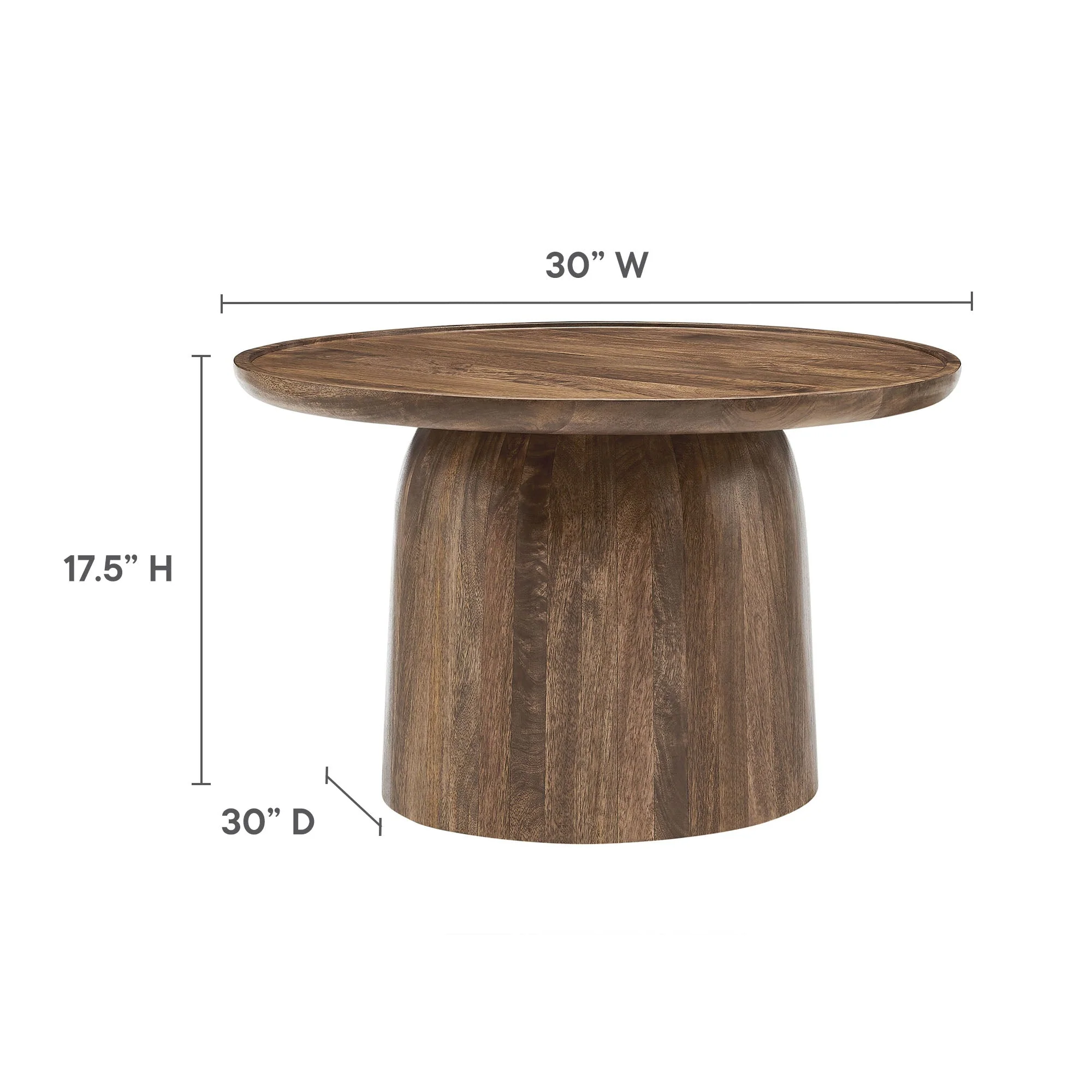 Holloway 30" Round Wood Coffee Table - Image 14