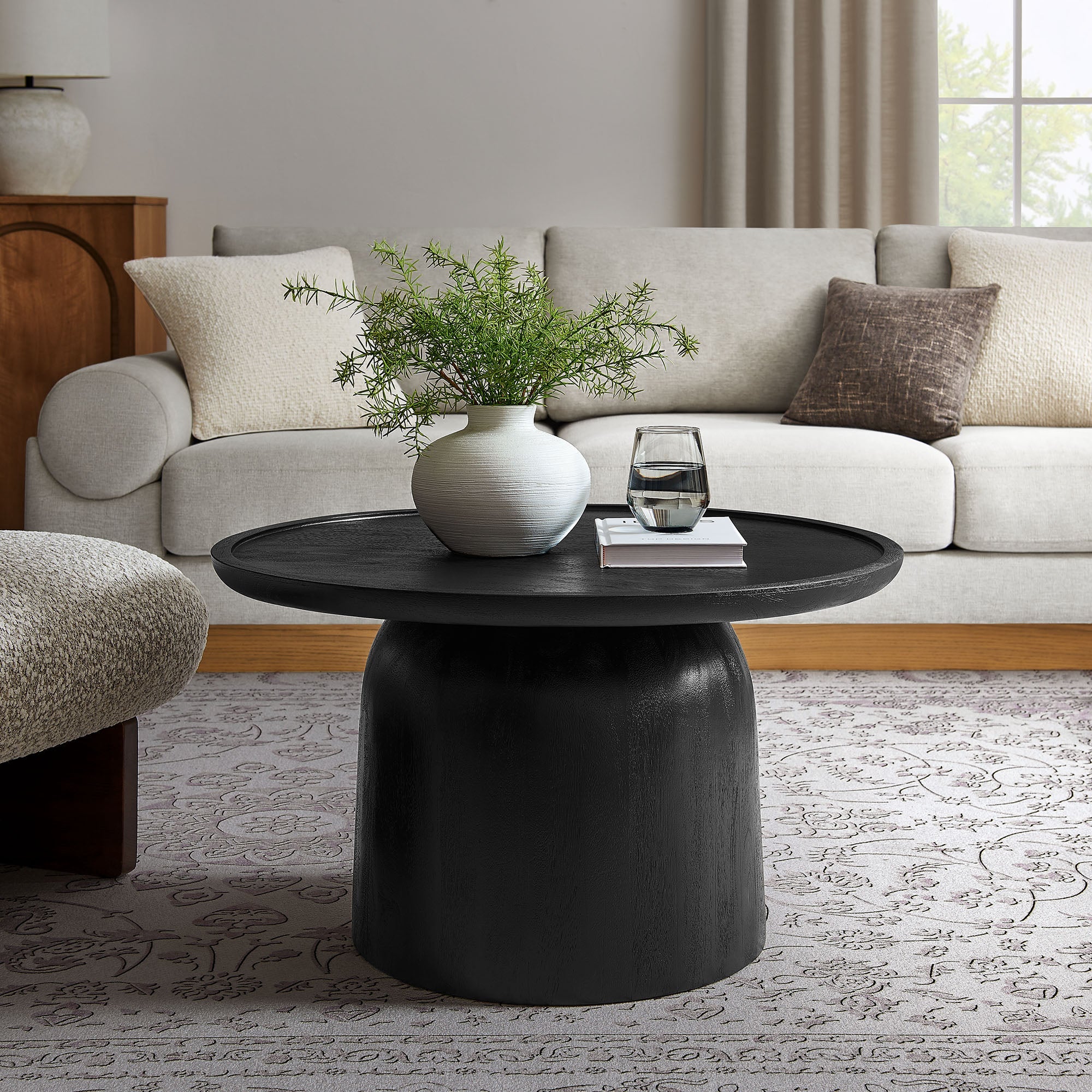 Holloway 30" Round Wood Coffee Table - Image 2
