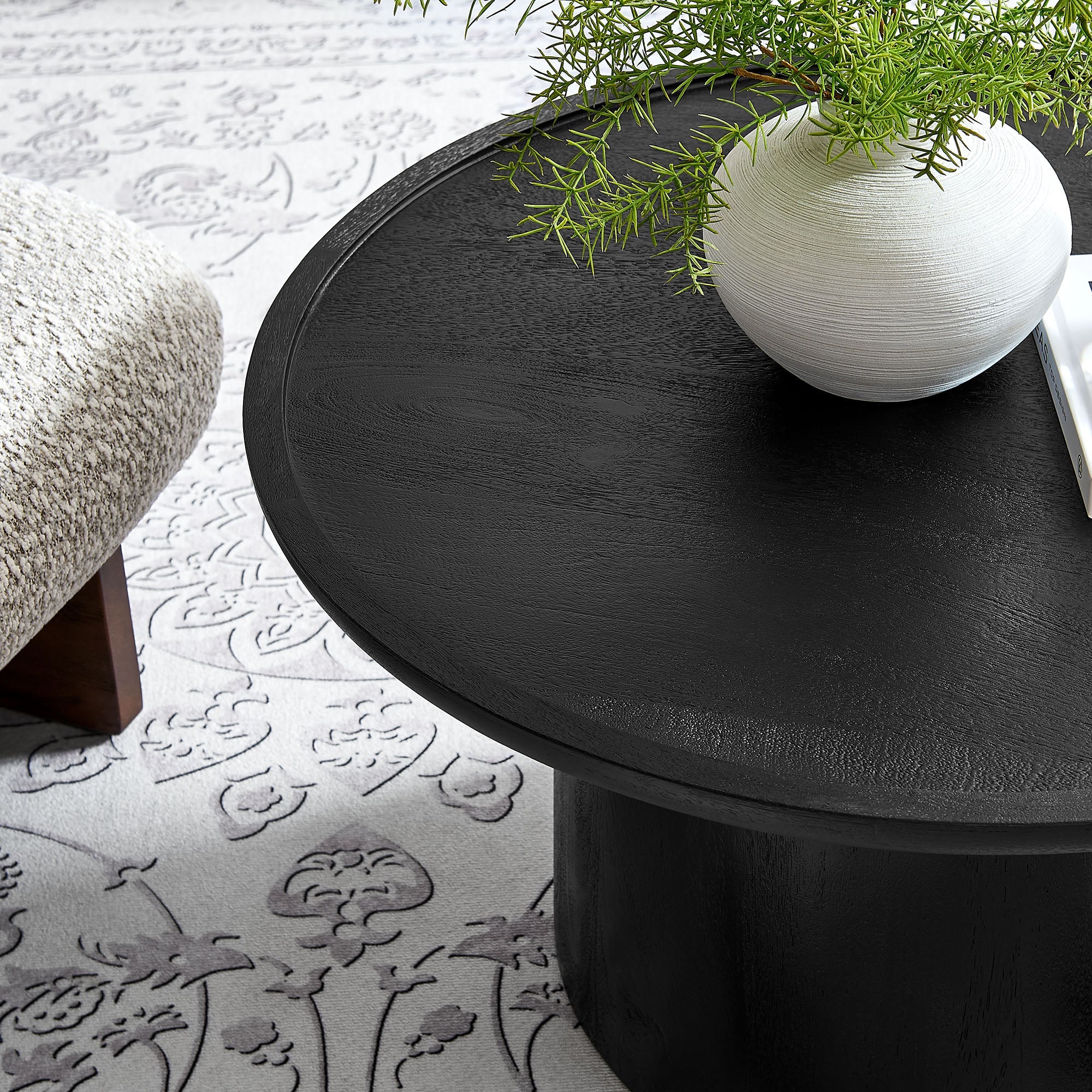 Holloway 30" Round Wood Coffee Table - Image 3