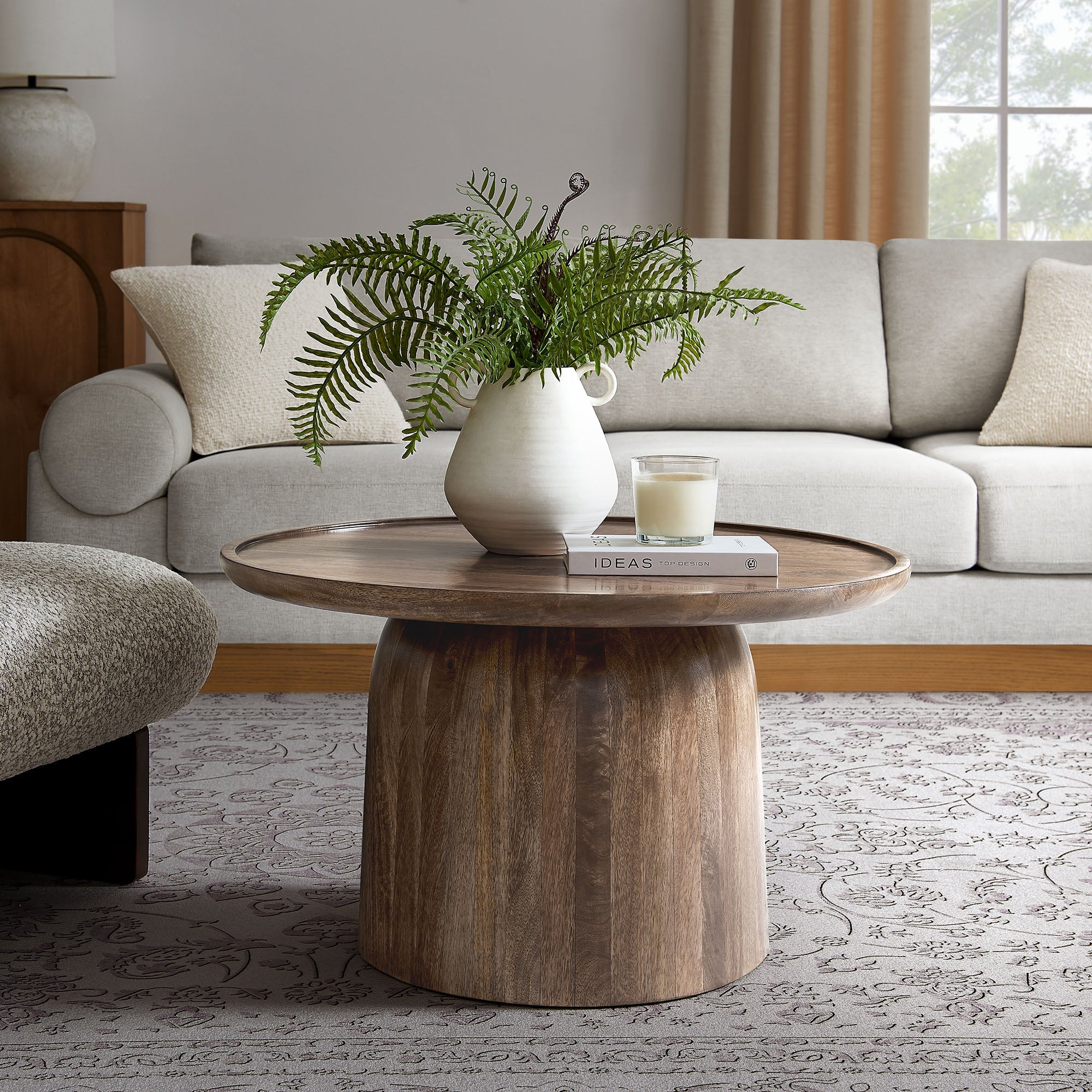 Holloway 30" Round Wood Coffee Table - Image 9