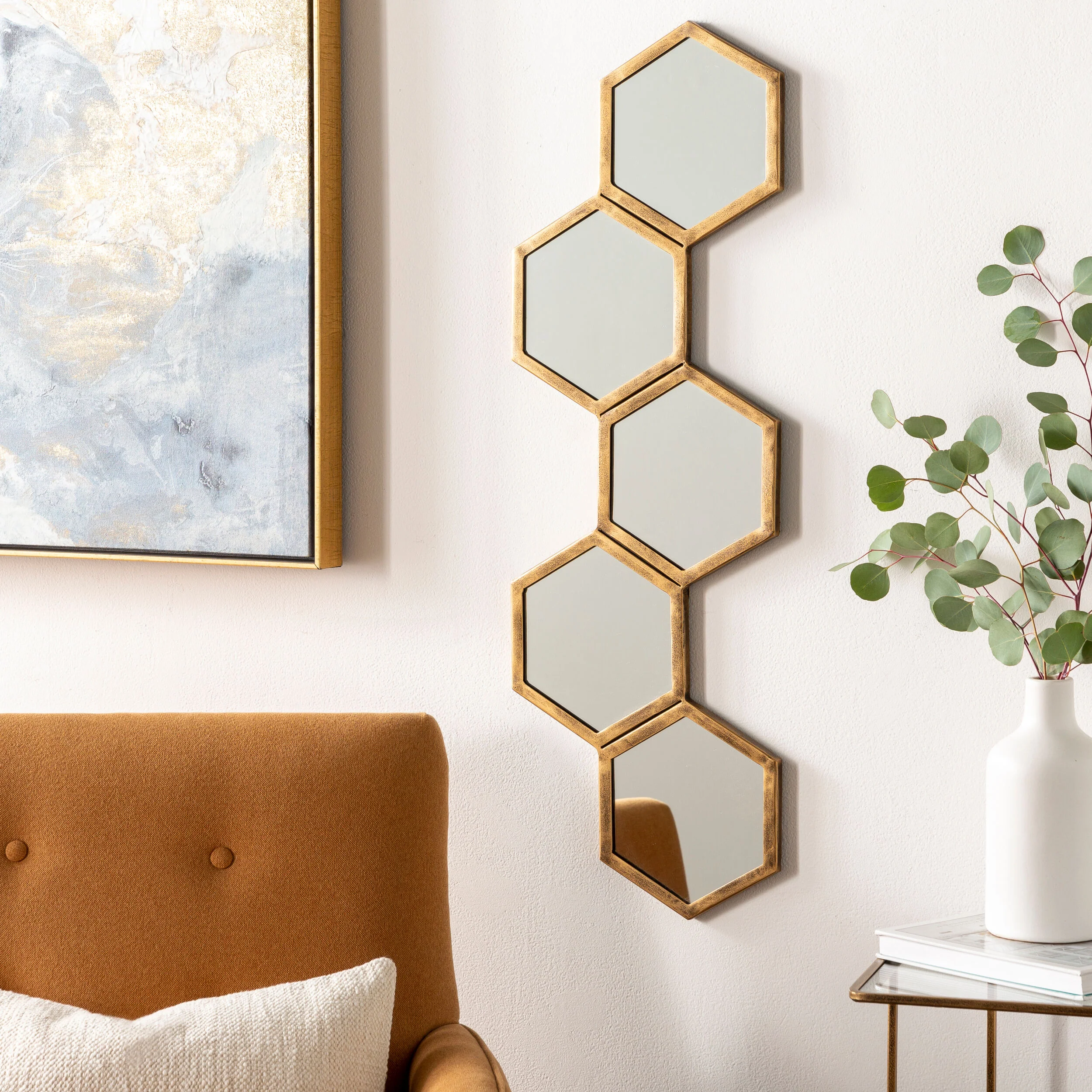 Honeycomb Accent Mirror - Image 2