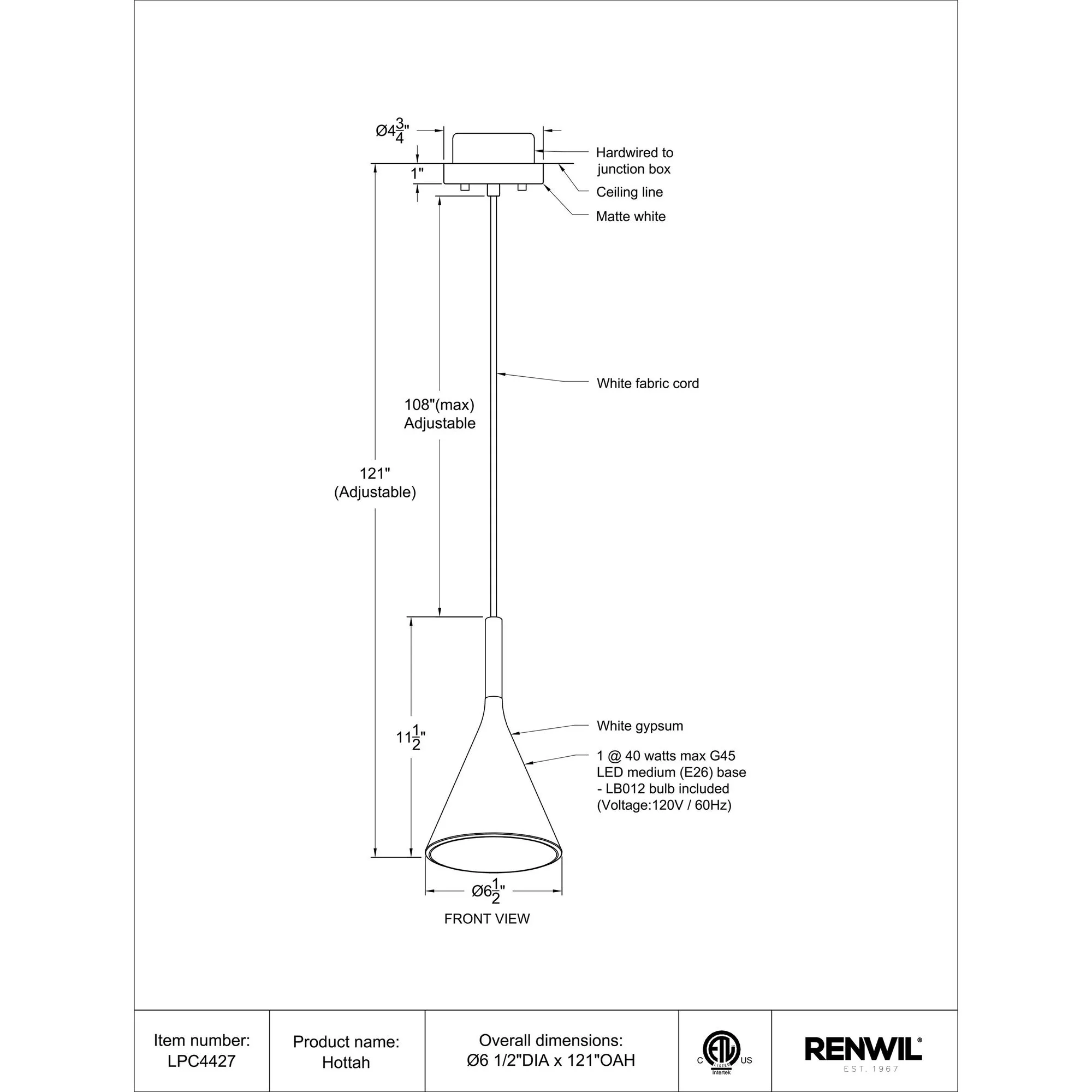 Hottah Pendant Lamp - Image 6