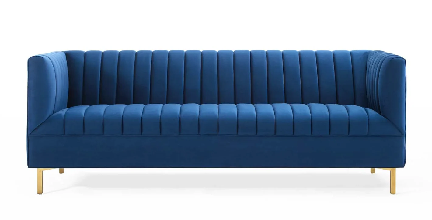 Huille Velvet Sofa - Image 12
