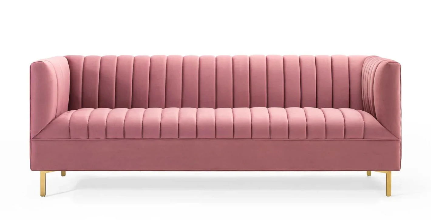 Huille Velvet Sofa - Image 6