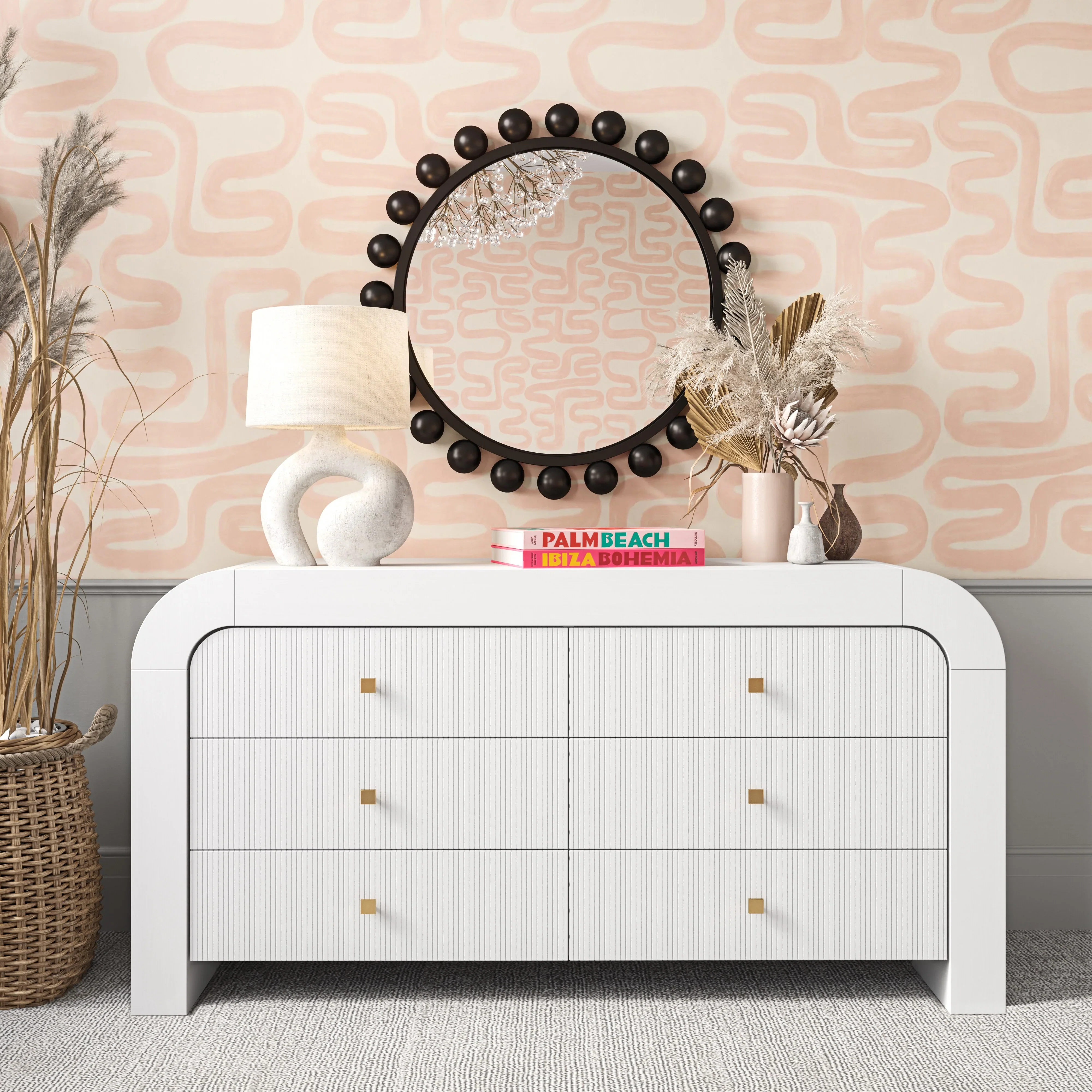 Hump 62" Arched 6-Drawer Dresser - Image 2