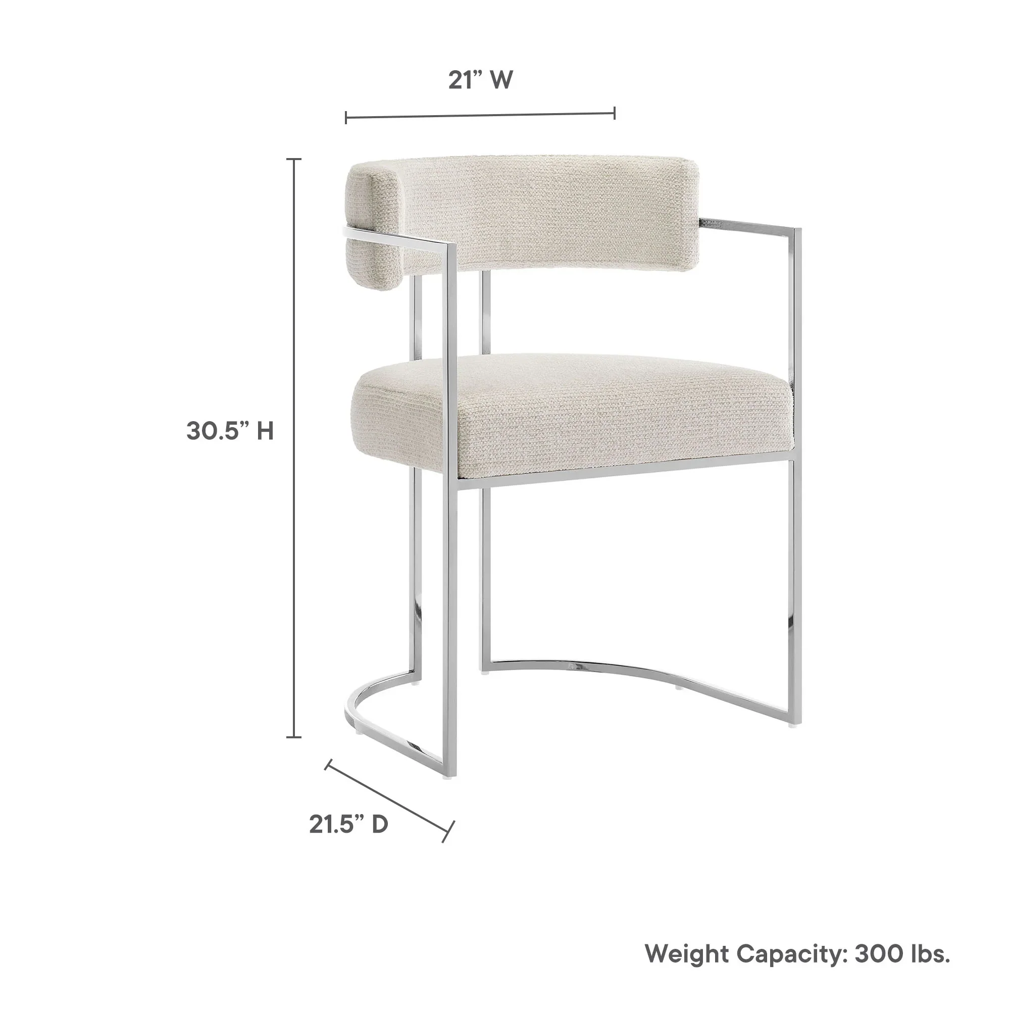 Huron Curved Back Fabric and Metal Dining Accent Chair - Image 20