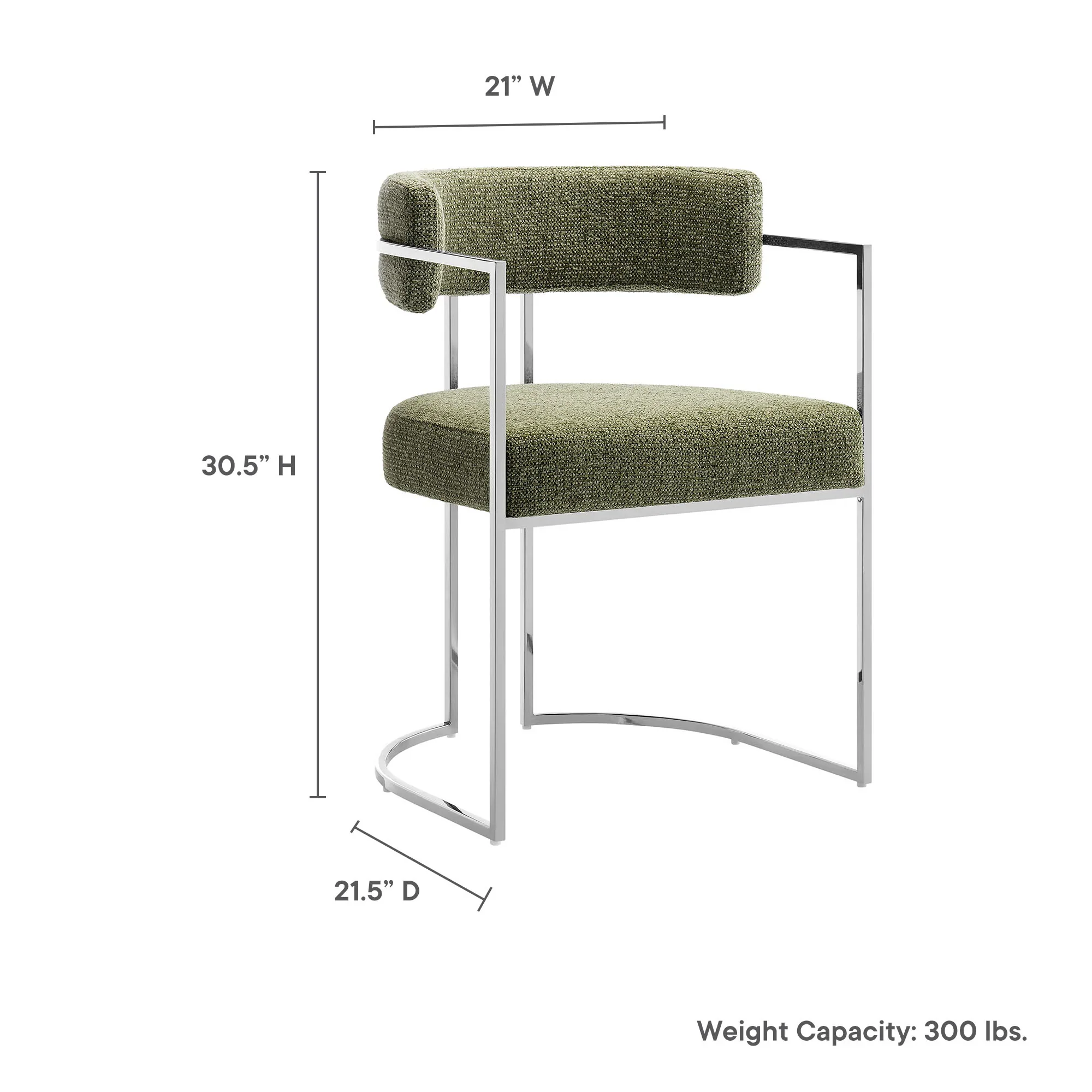 Huron Curved Back Fabric and Metal Dining Accent Chair - Image 30