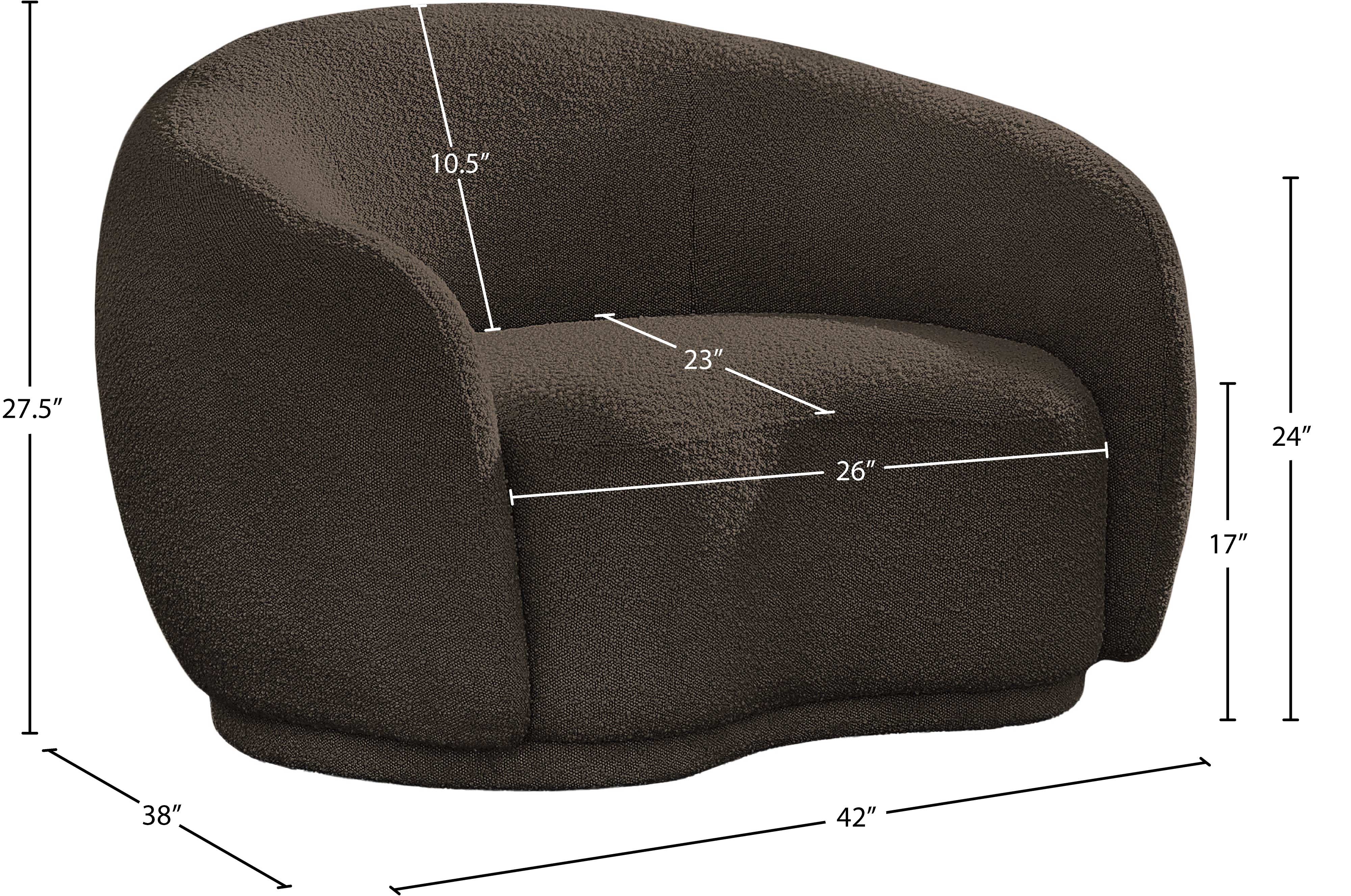 Hyde Boucle Fabric Upholstered Chair - Image 69