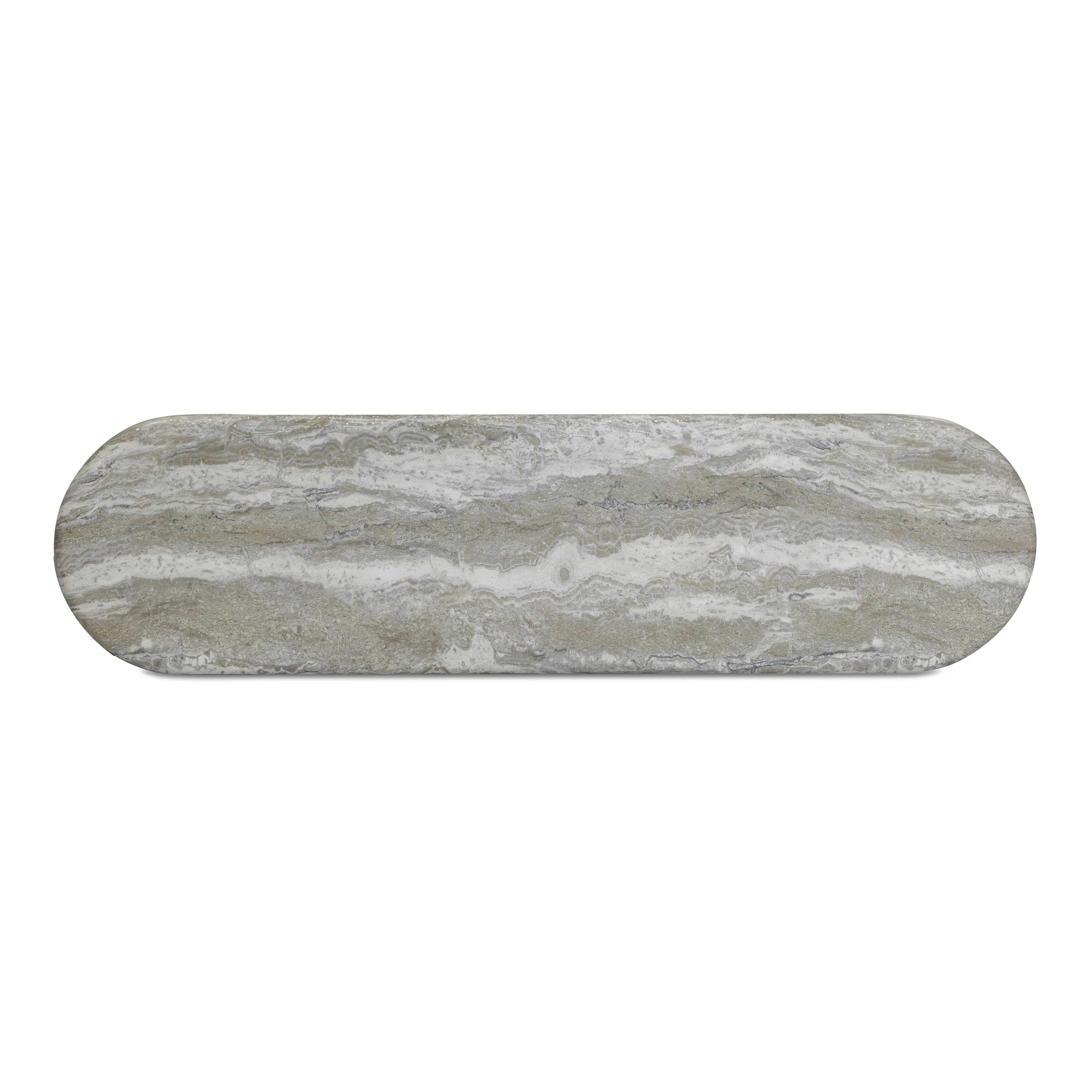 Hyre 59" Faux Stone Indoor/Outdoor Concrete Console Table - Image 7