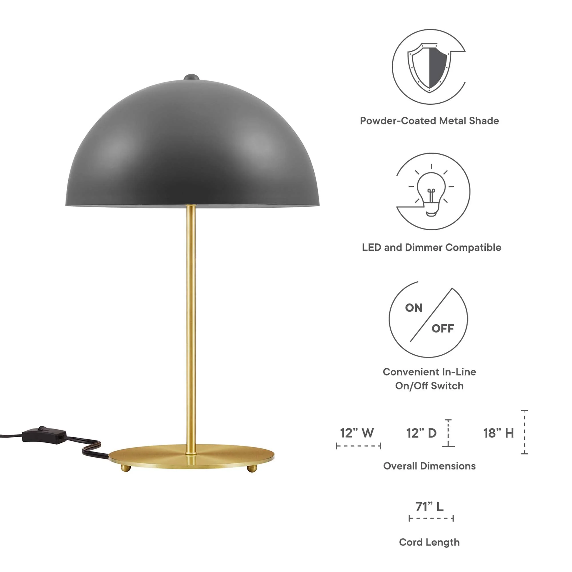 Ideal Metal Table Lamp - Image 16