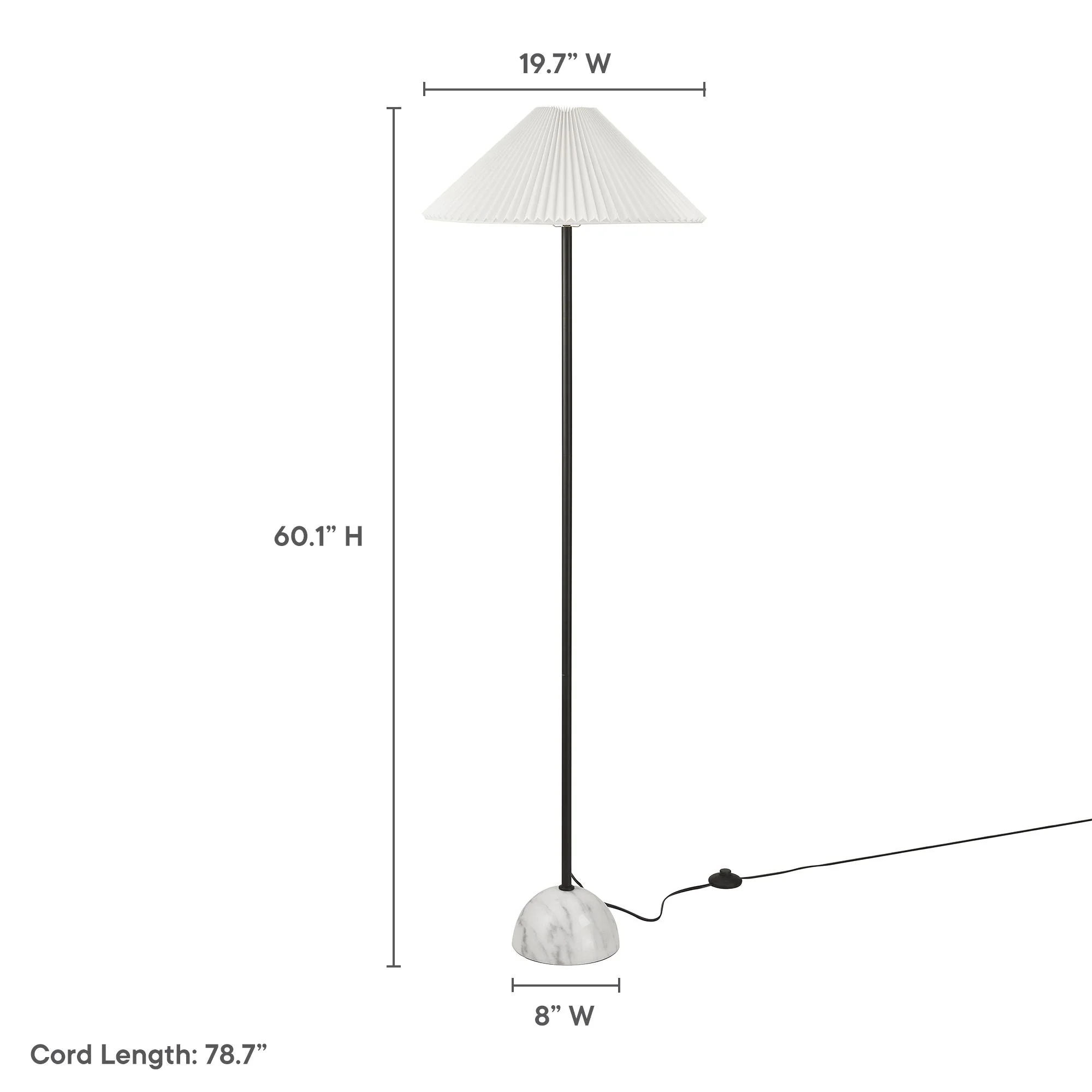 Illusion Marble Dome Floor Lamp - Image 8